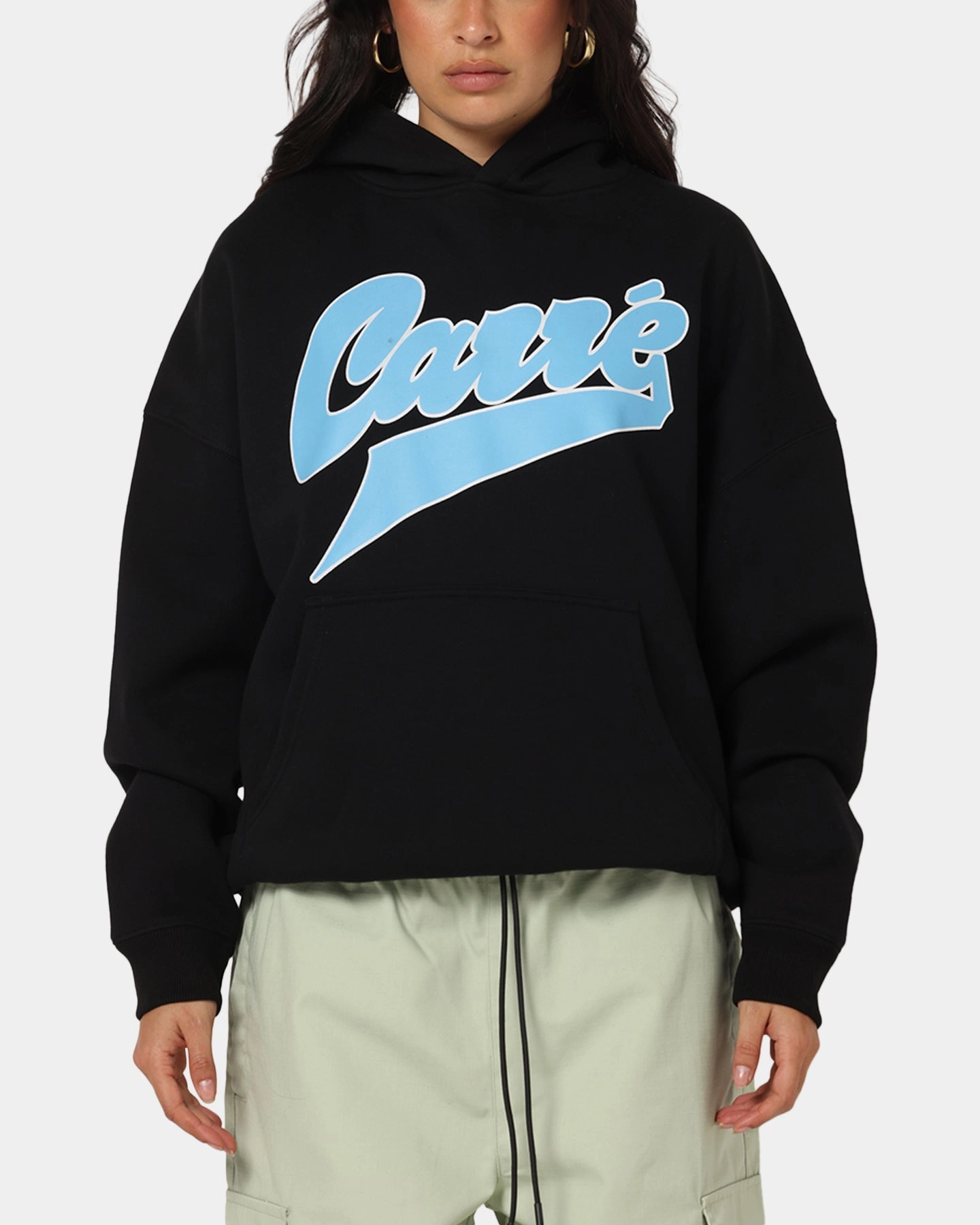 Carre Slugger Script Hoodie Black Feel suitable for theater performances