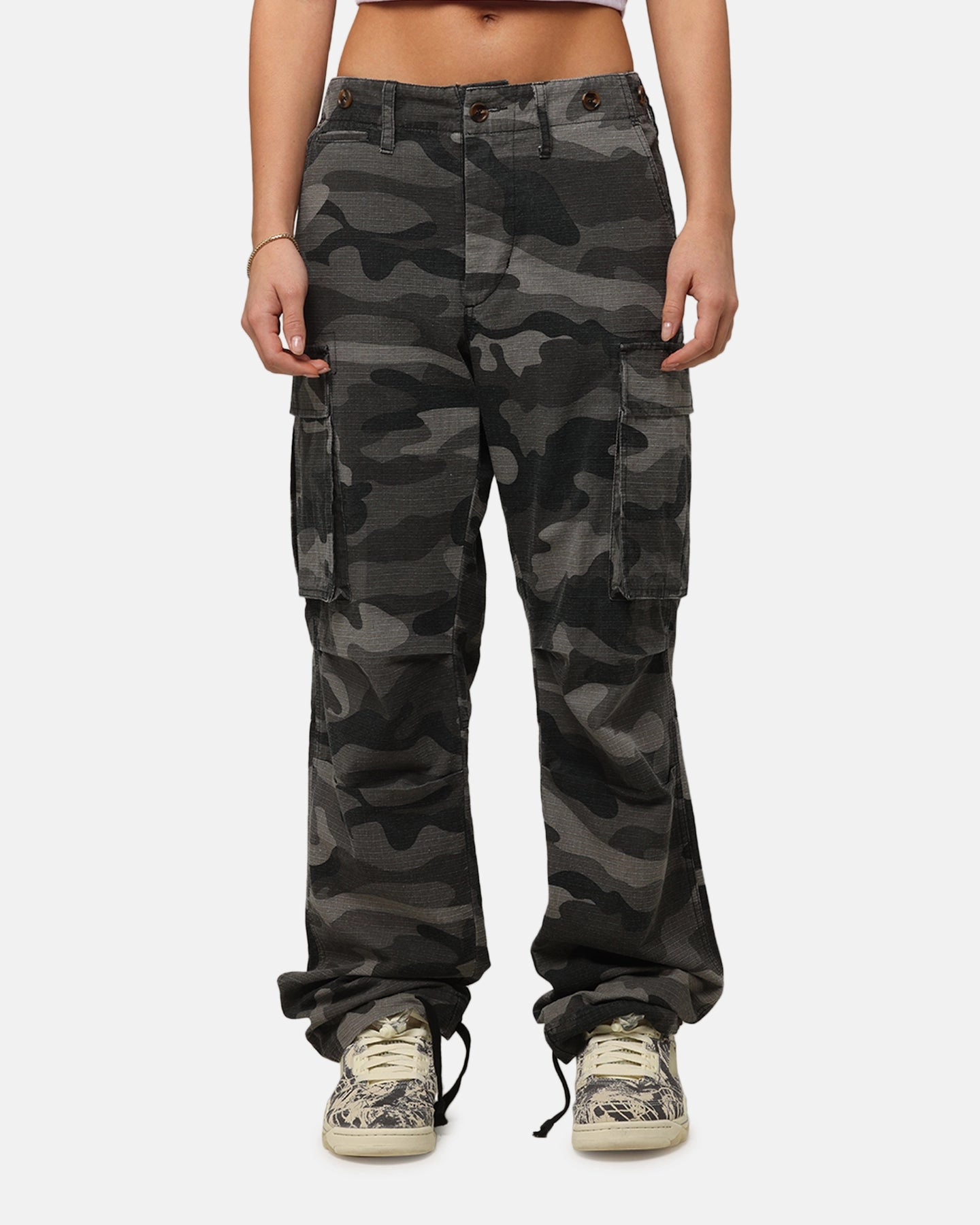 XXIII Torrent Cargo Pant Washed Black Camo Flexible Use Comfort Design