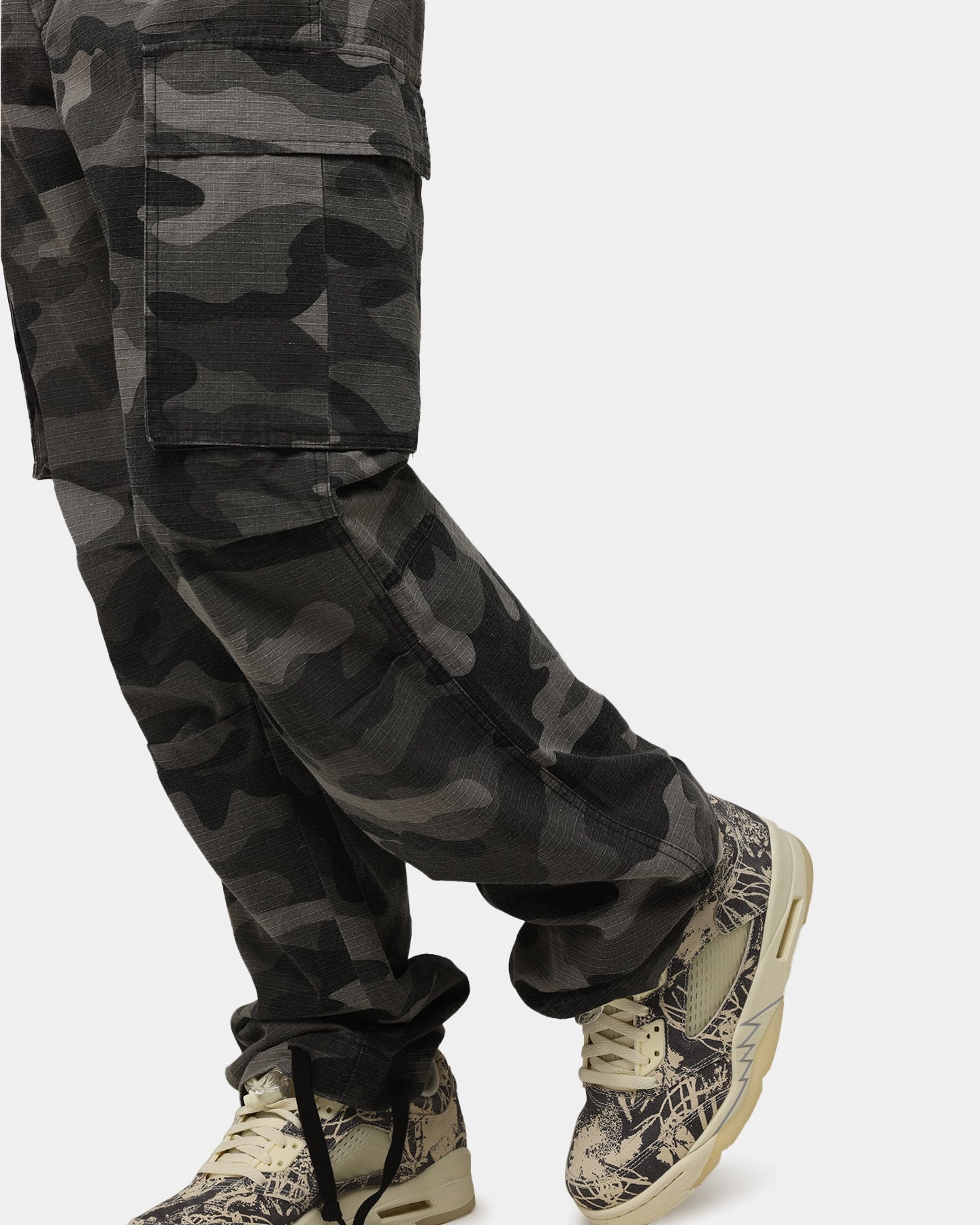 XXIII Torrent Cargo Pant Washed Black Camo Comfortable Look Wear
