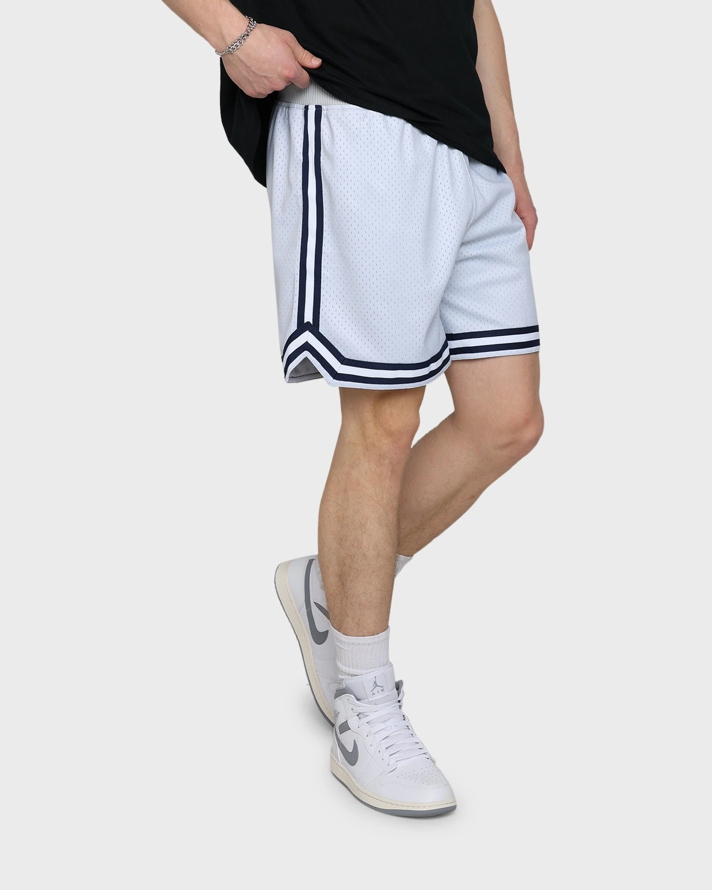 19Nine Georgetown Legacy Shorts Grey Mesh Fabric