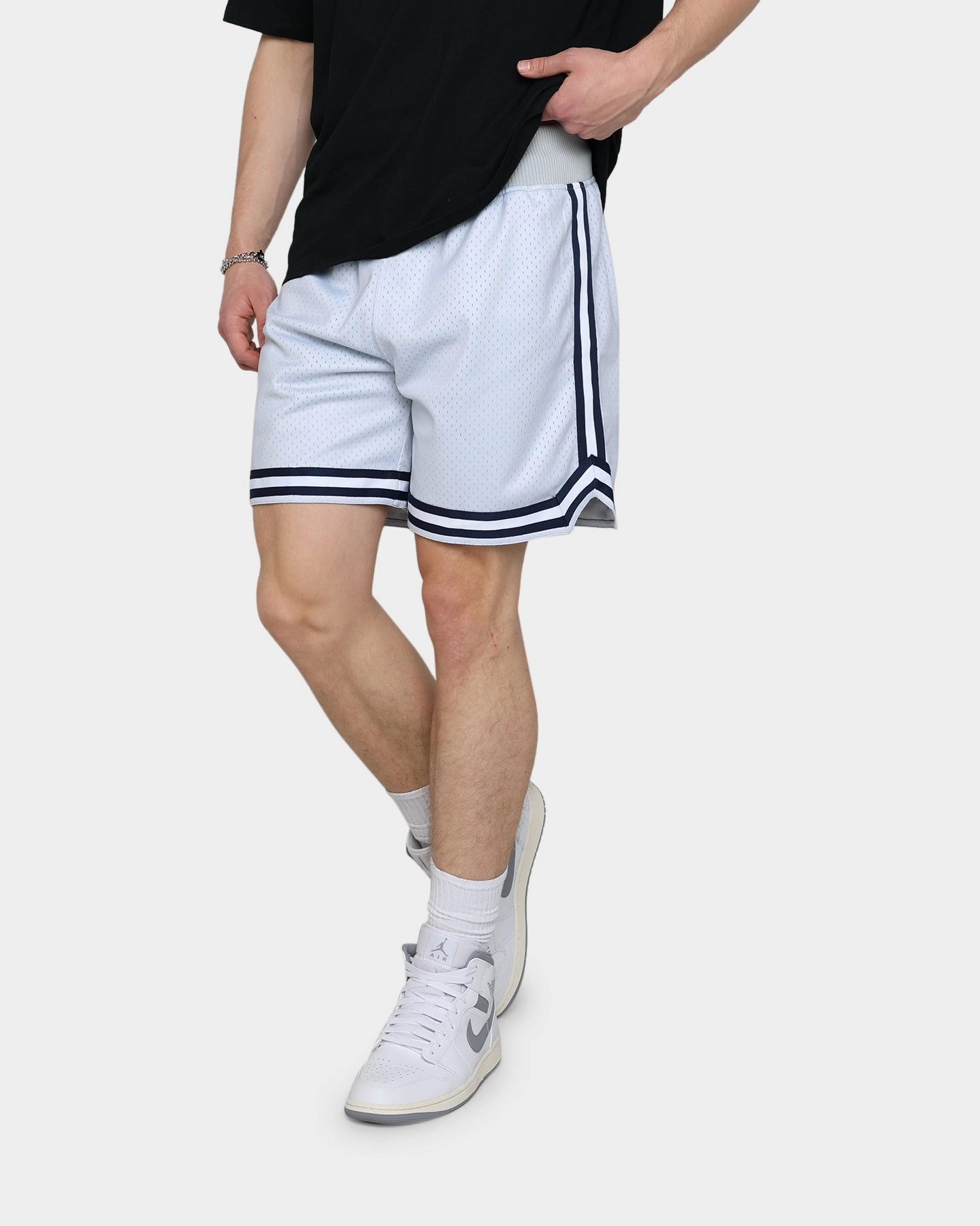 checkered pattern Casual Clothing 19Nine Georgetown Legacy Shorts Grey