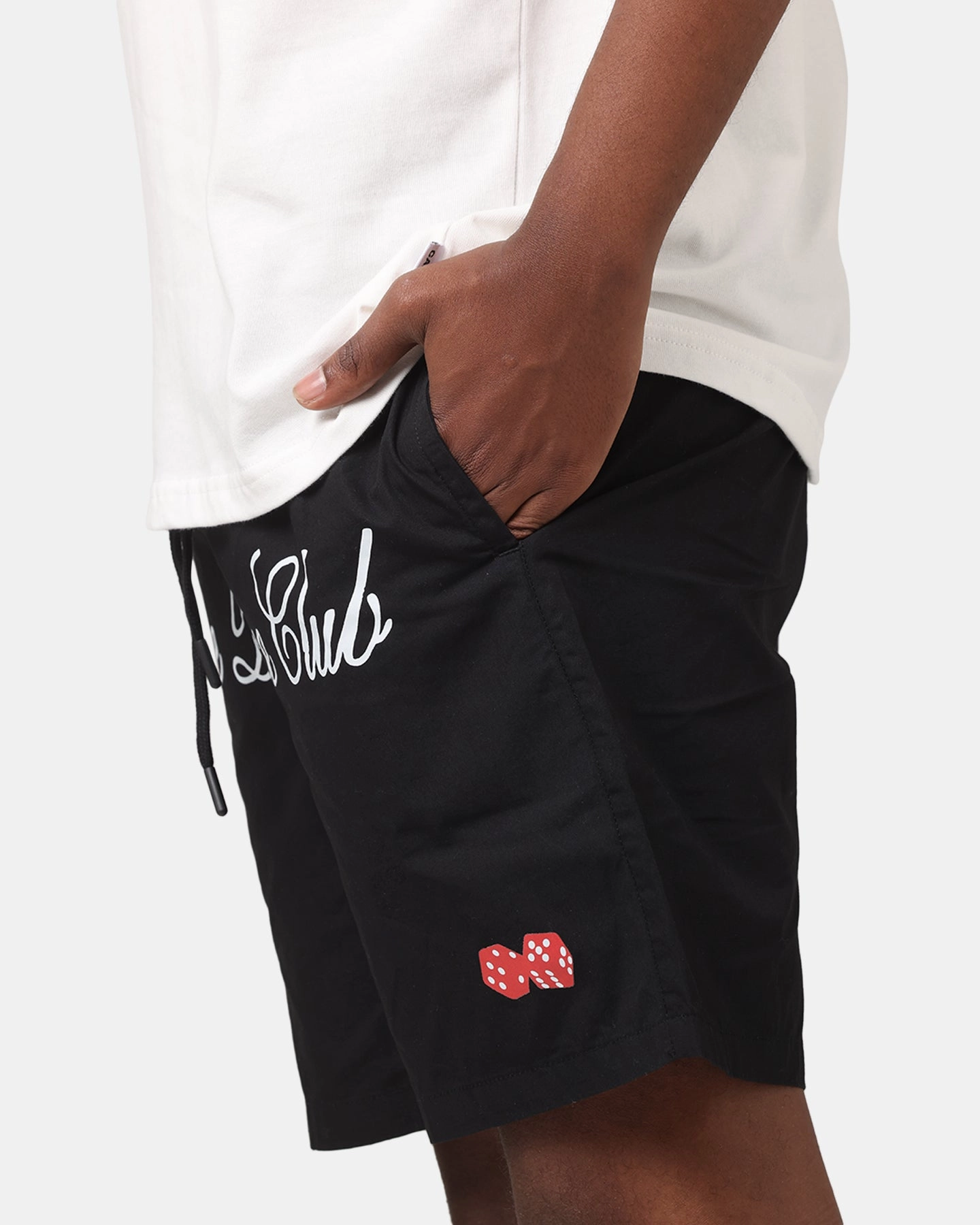 Day Fit sophisticated appearance Carre Dice Club Beach Shorts Black