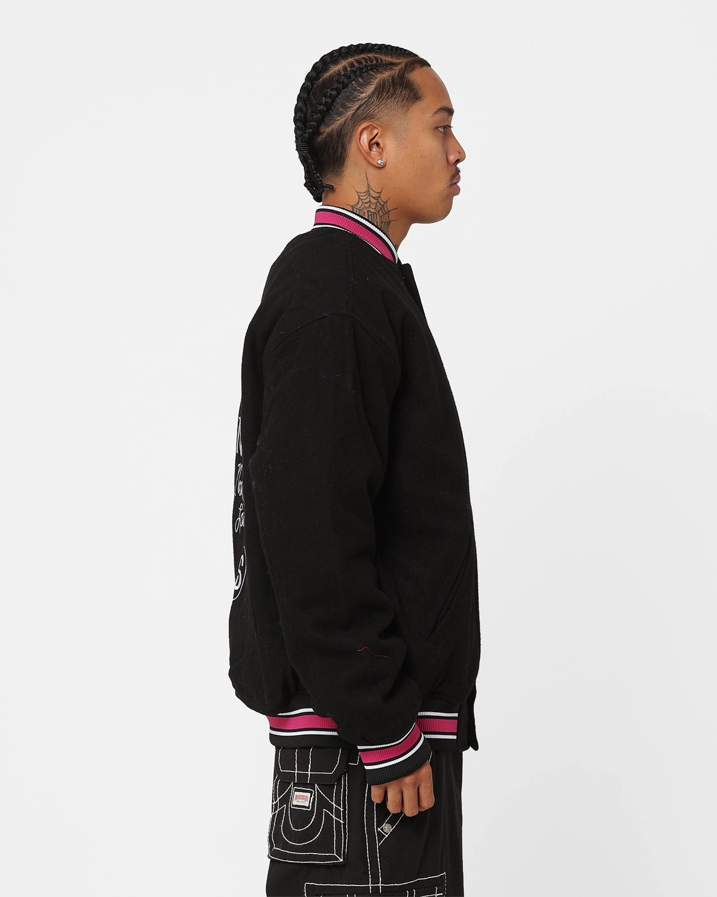 Feel Stussy Varsity Jacket Black