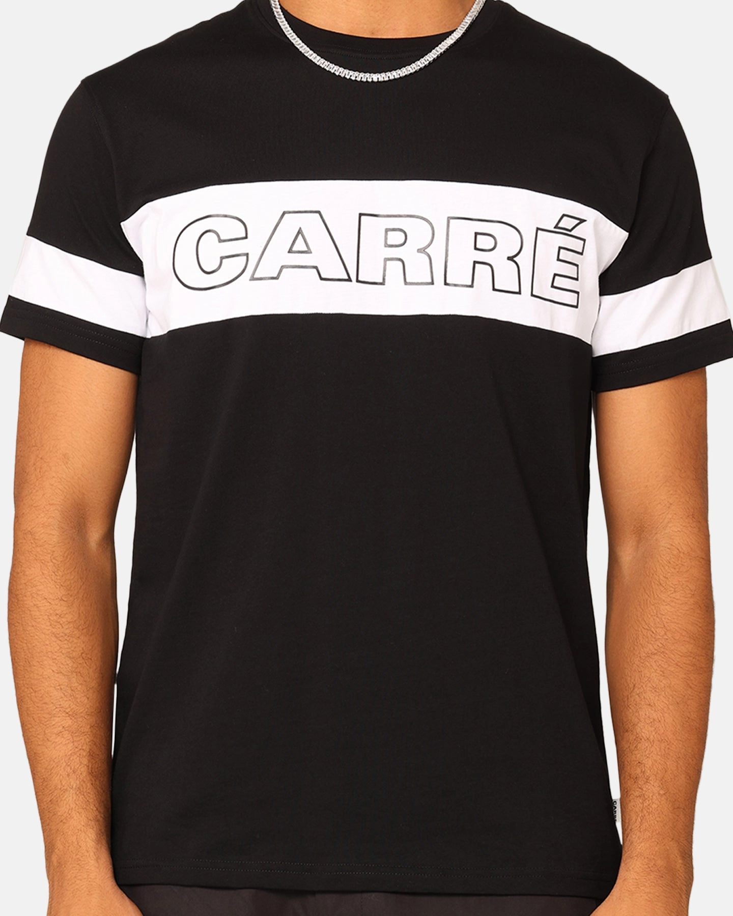 Carre Bars T-Shirt Black/White Modern Outfit