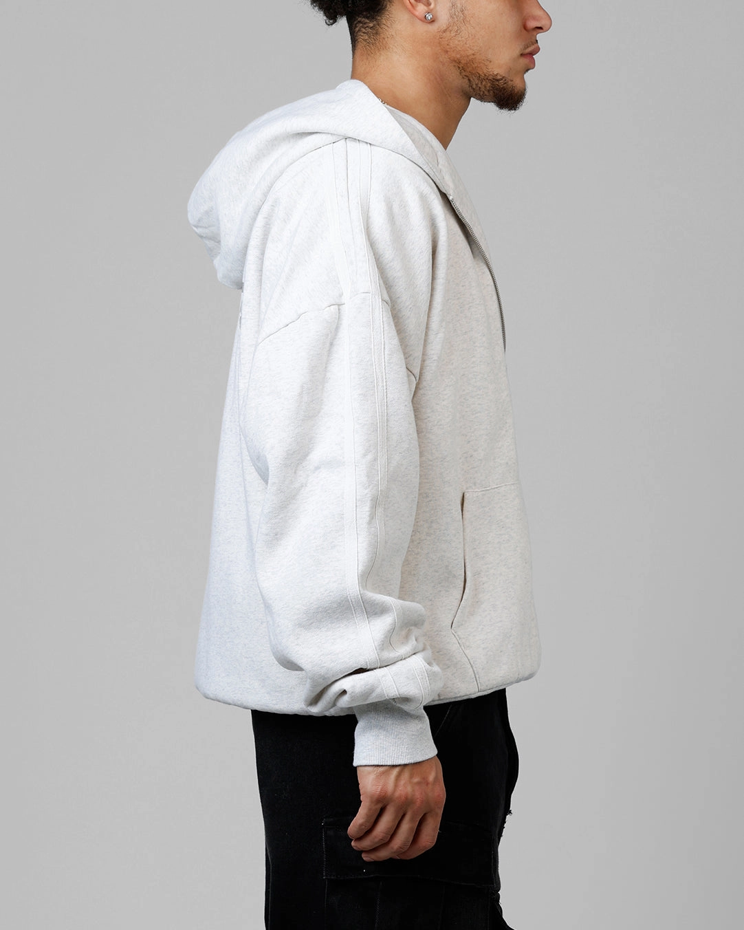 suitable for weekend getaways Loiter Night Vision Hoodie Grey Marle