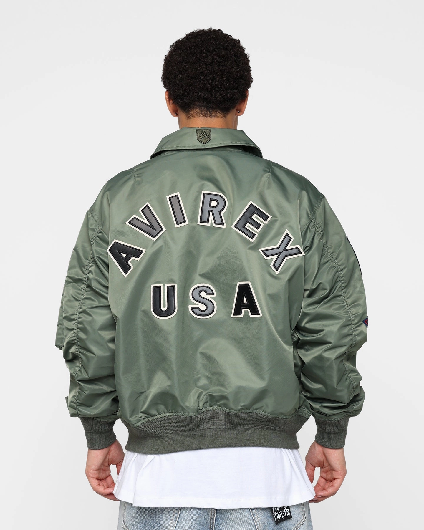 Airtight Storage Compartment Avirex CWU-45P Flight Jacket Flight Green