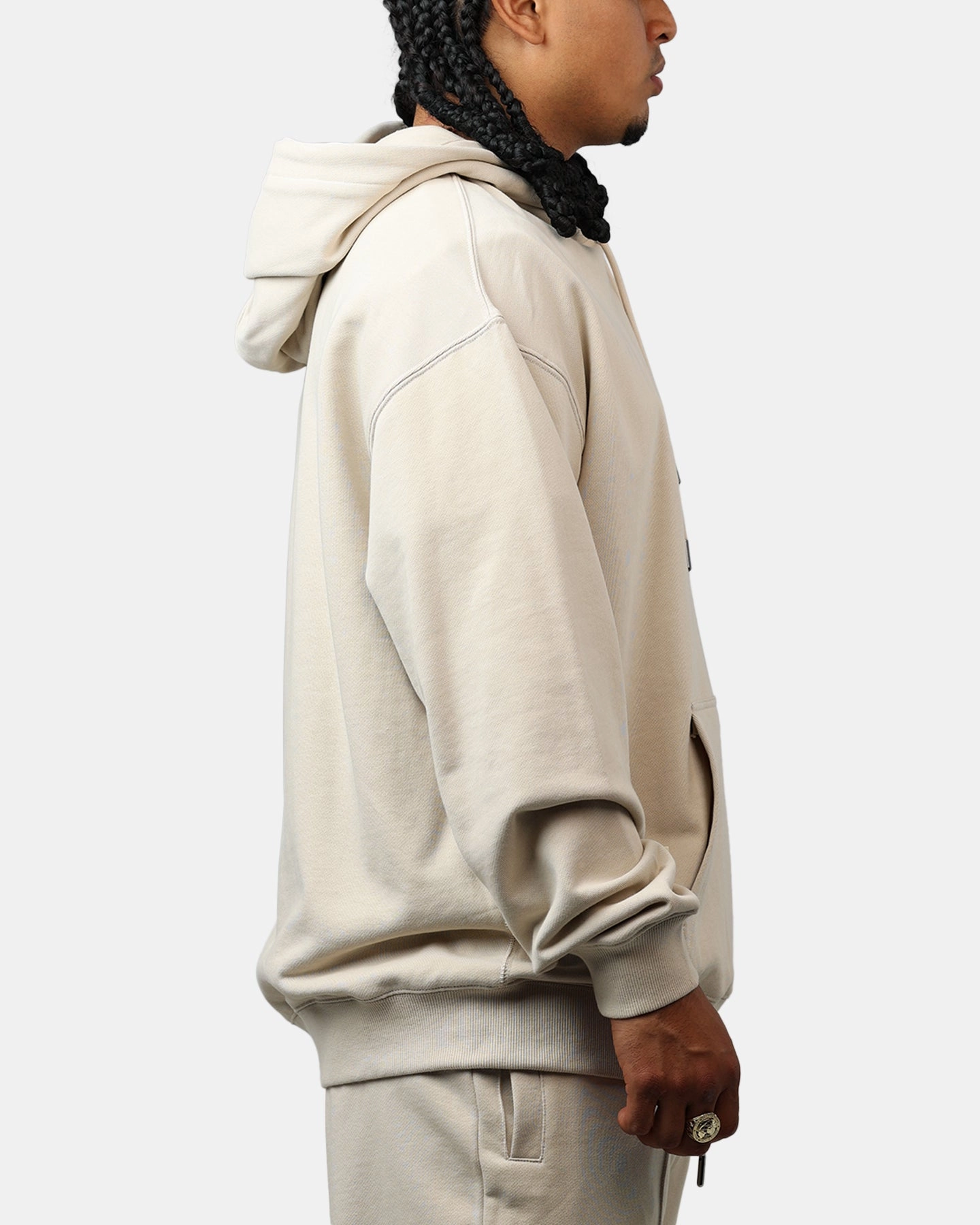 Avirex Gold Club Hoodie Birch Recycled Material