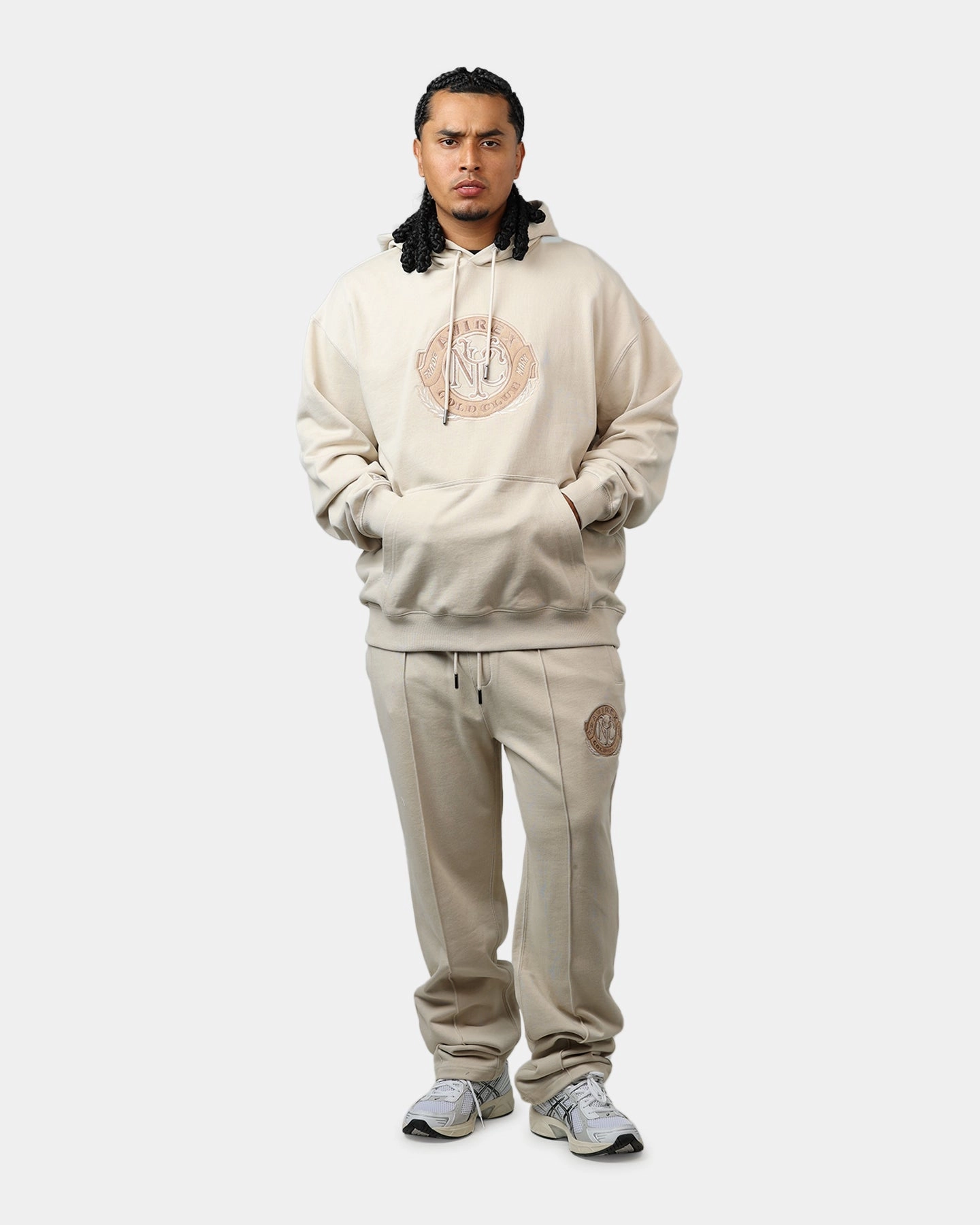 Multi Pocket Design Collapsible Hood Structure Avirex Gold Club Hoodie Birch