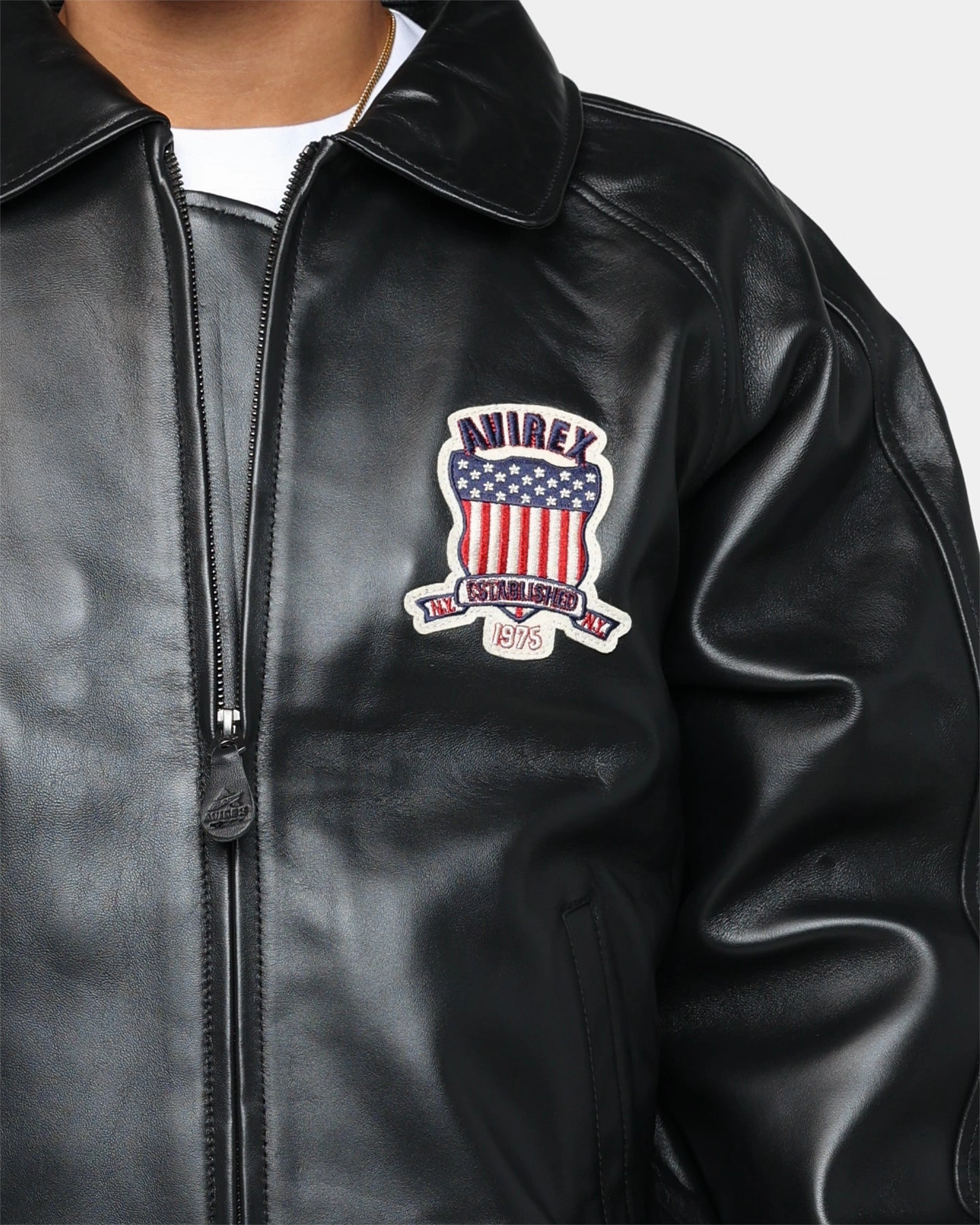 half-zip Avirex Icon Jacket Jet Black