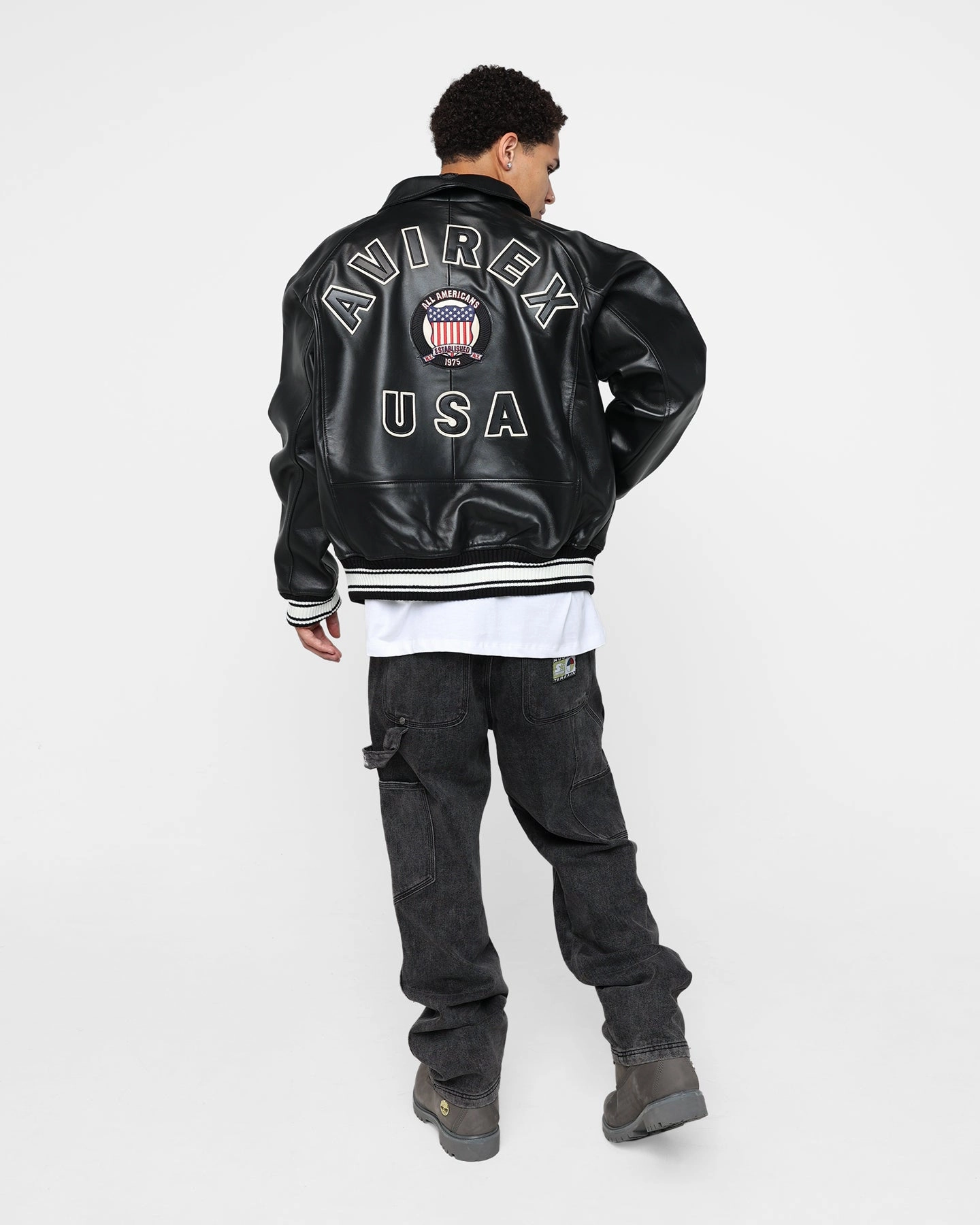 Touch Closet Avirex Icon Jacket Jet Black