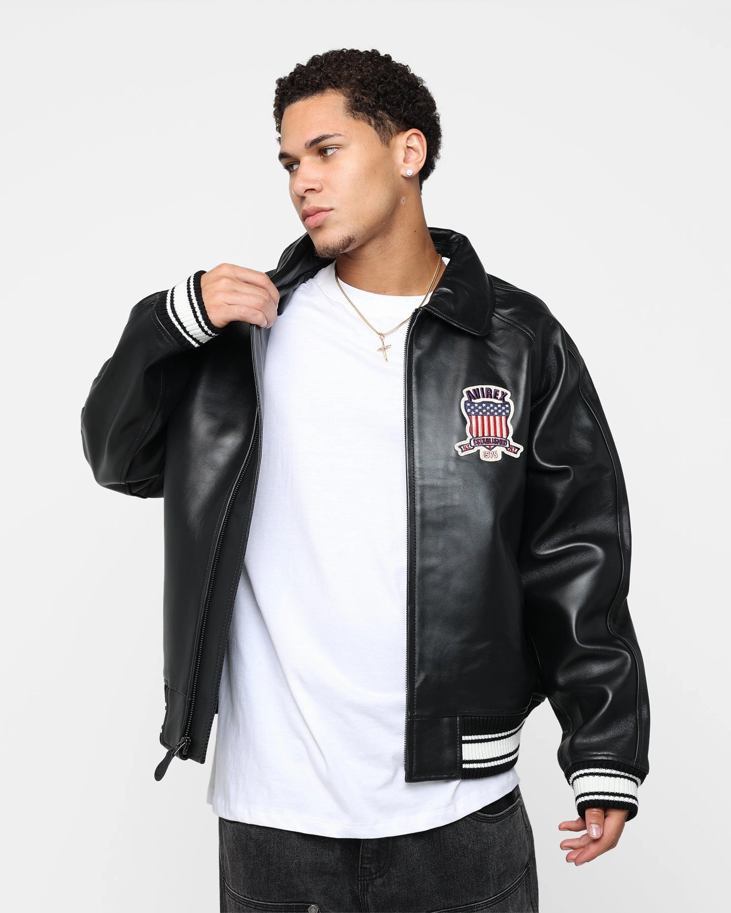 Avirex Icon Jacket Jet Black cultural festival