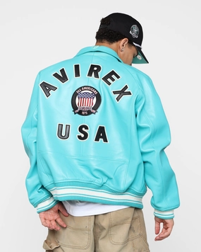 Avirex Icon Jacket Turquoise tall size Eyeliner