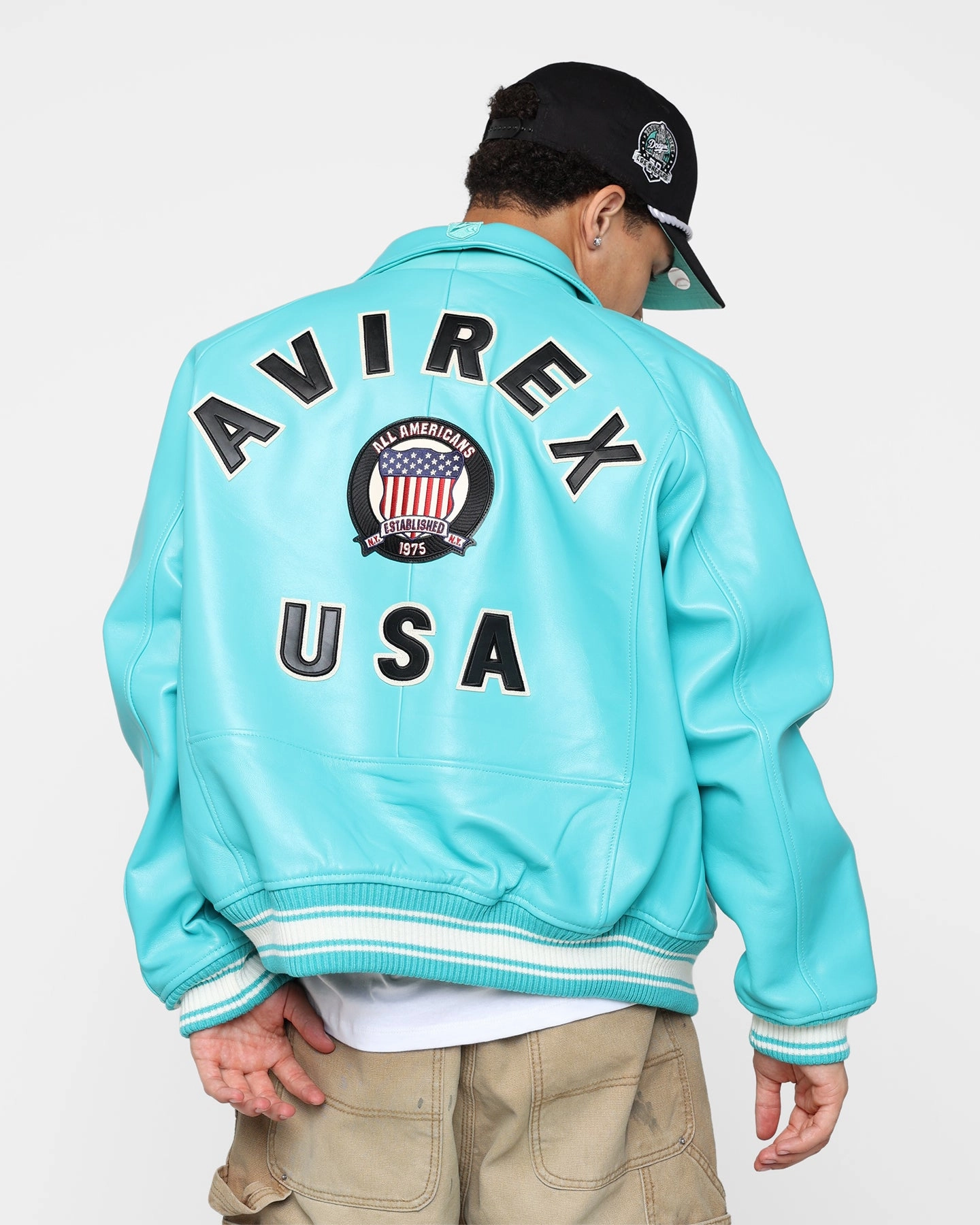 Avirex Icon Jacket Turquoise tall size Eyeliner