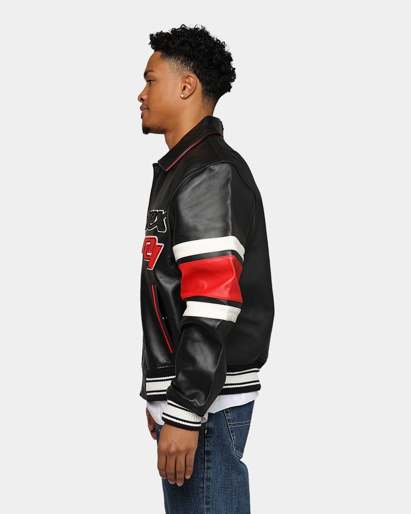 Quick Adjust Straps Avirex Legend Jacket Black
