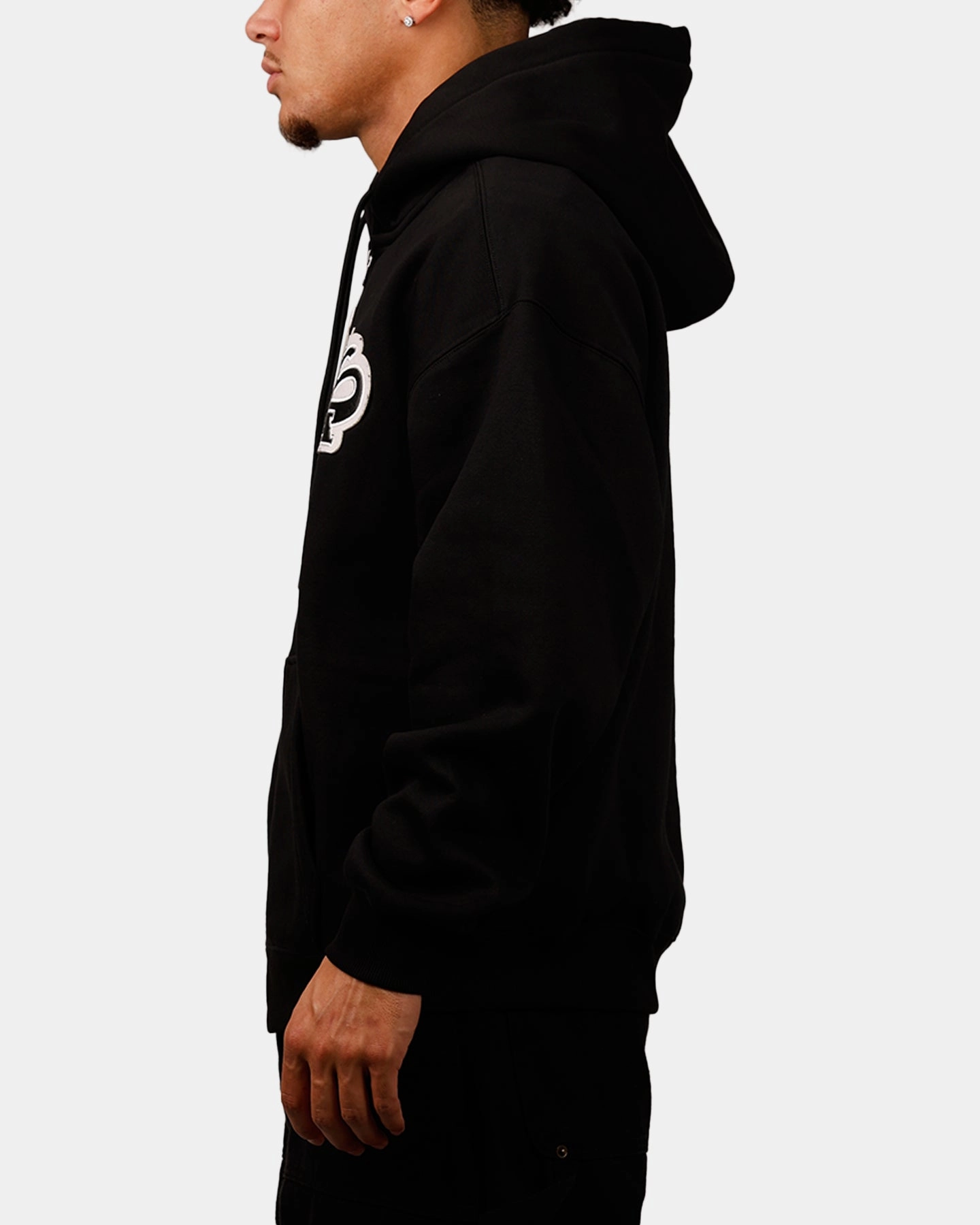 Performance Optimized Fit Avirex Script Full Zip Hoodie Black