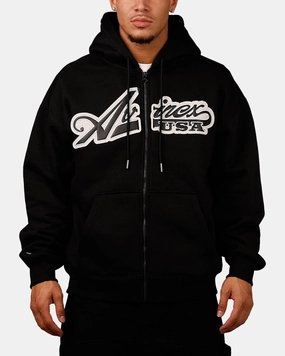 Avirex Script Full Zip Hoodie Black Headband keepsake