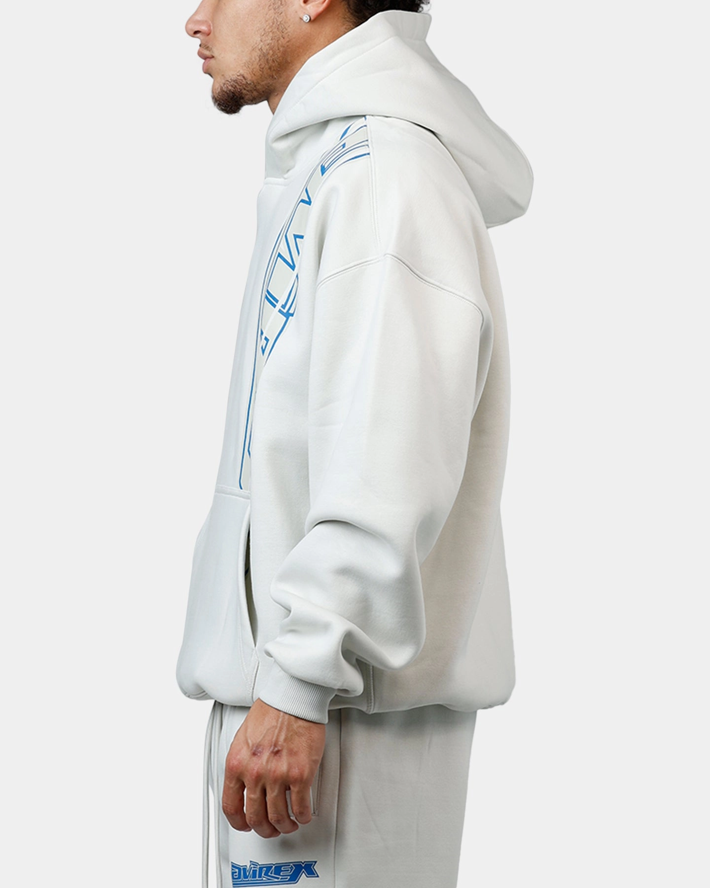Avirex Spider Racer Hoodie Grey Urban Motion