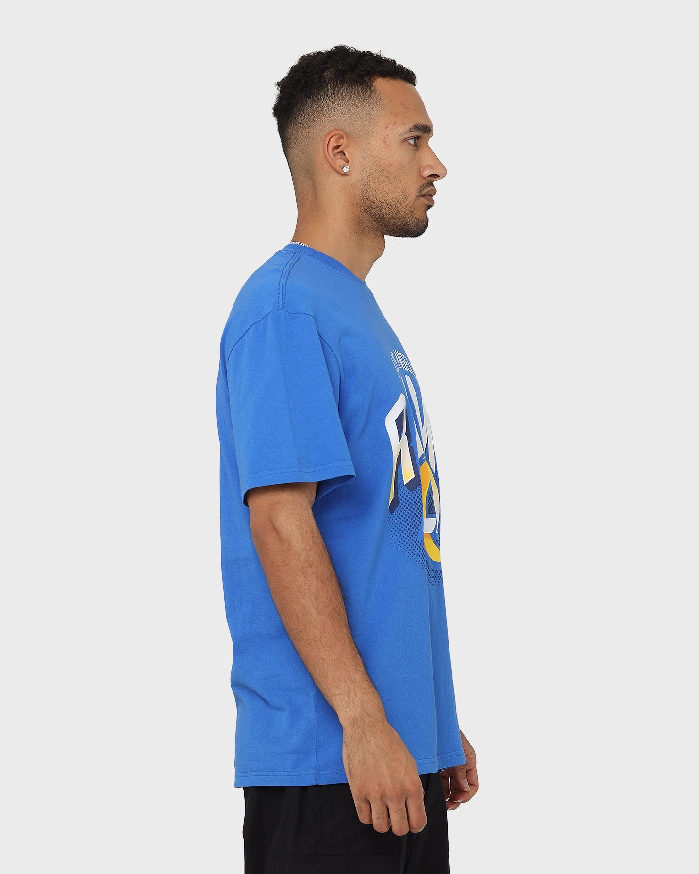 Relaxed Comfort Wear Majestic Athletic Los Angeles Rams Vintage Arch T-Shirt Royal
