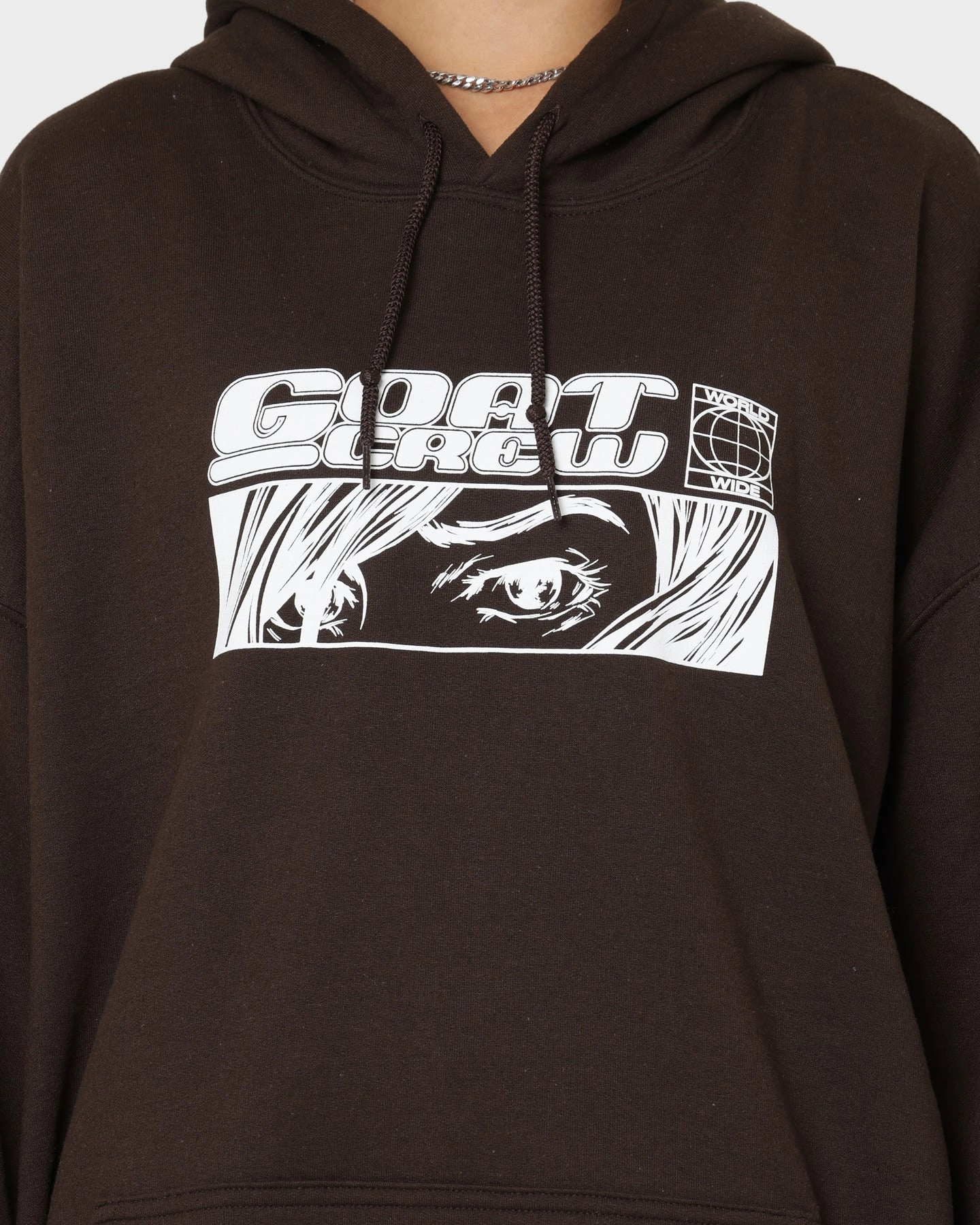 Goat Crew Harajuku Hoodie Brown Unique Piece