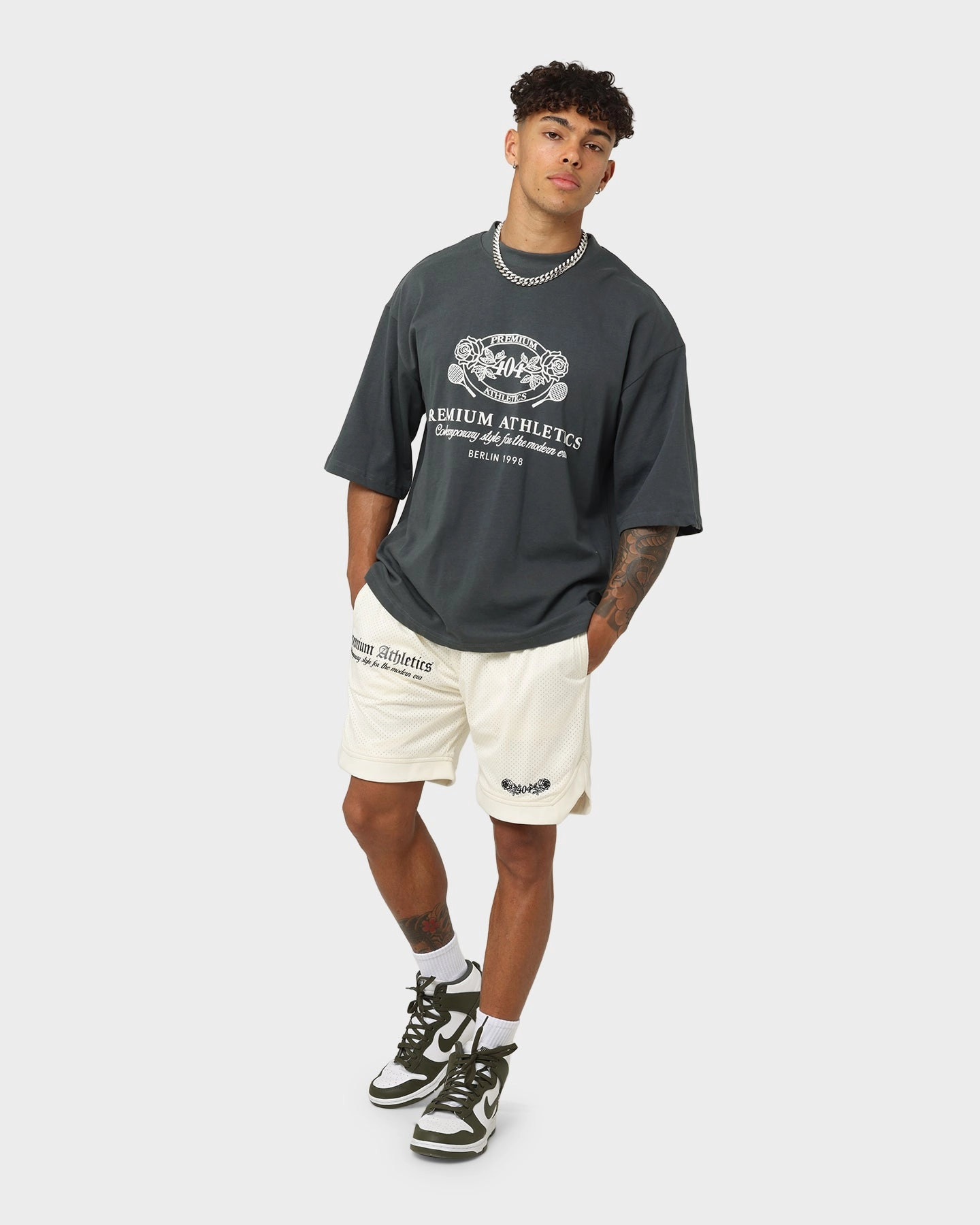 Anti Odor Treatment 404 Premium Athletics Basketball Shorts Off White