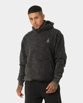 Circumstance Adjustable Cuffs Jordan Flight Heritage Fleece Pullover Hoodie Black/Black/Cement