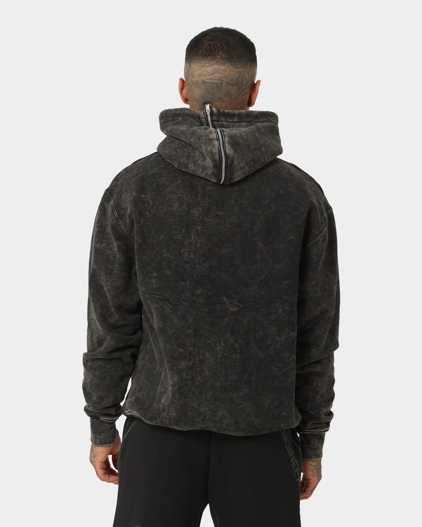 Jordan Flight Heritage Fleece Pullover Hoodie Black/Black/Cement Bright Tones