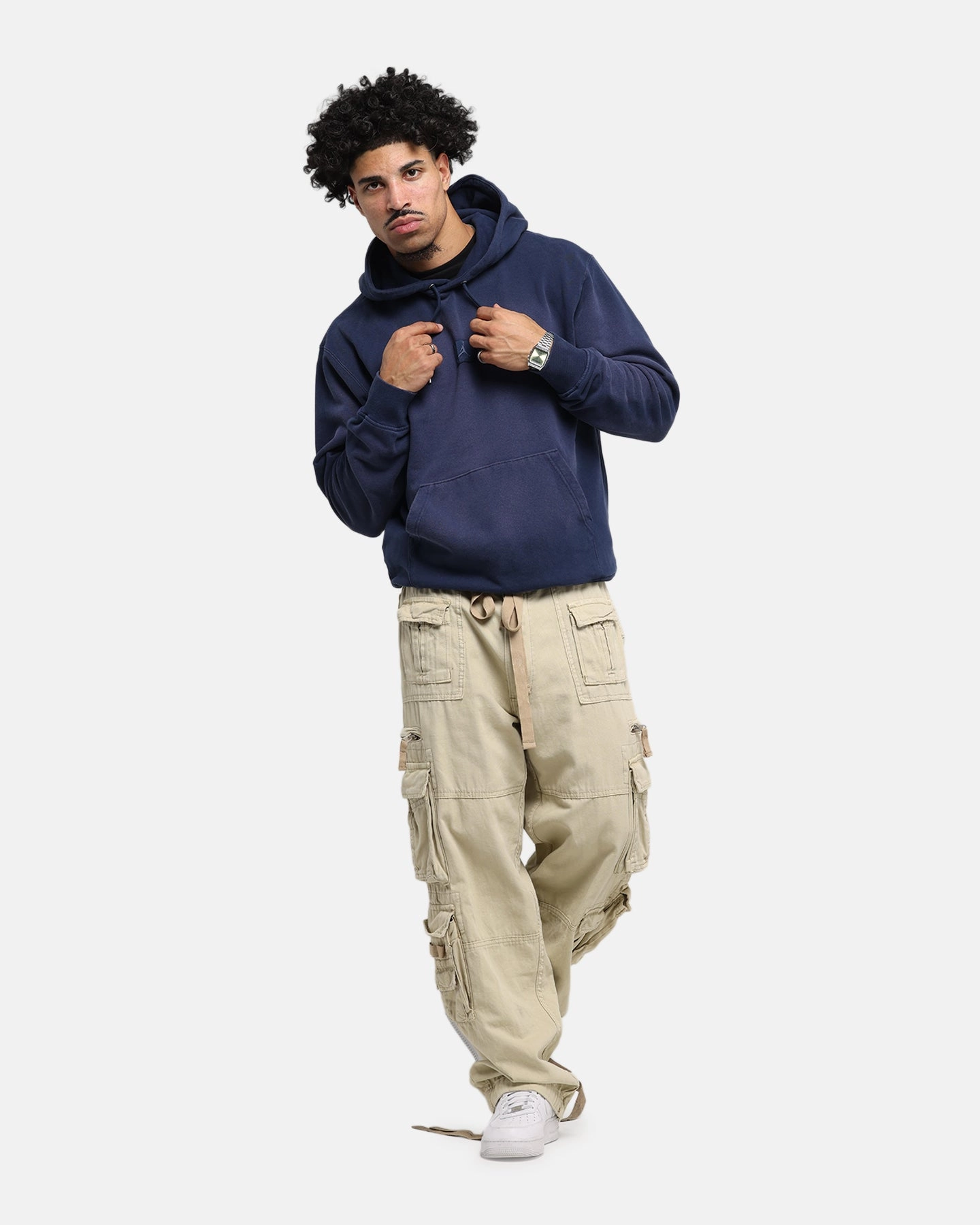 Jordan Flight Fleece Pullover Hoodie Midnight Navy Temperature Regulation Fabric Design - elegant