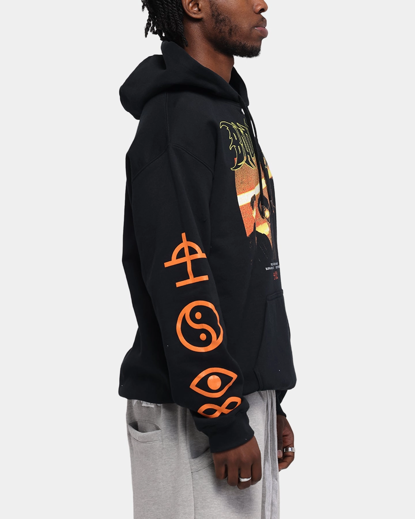 Casual Touch Quick Dry Material Bad Omens Fire Starting Hoodie Pepper