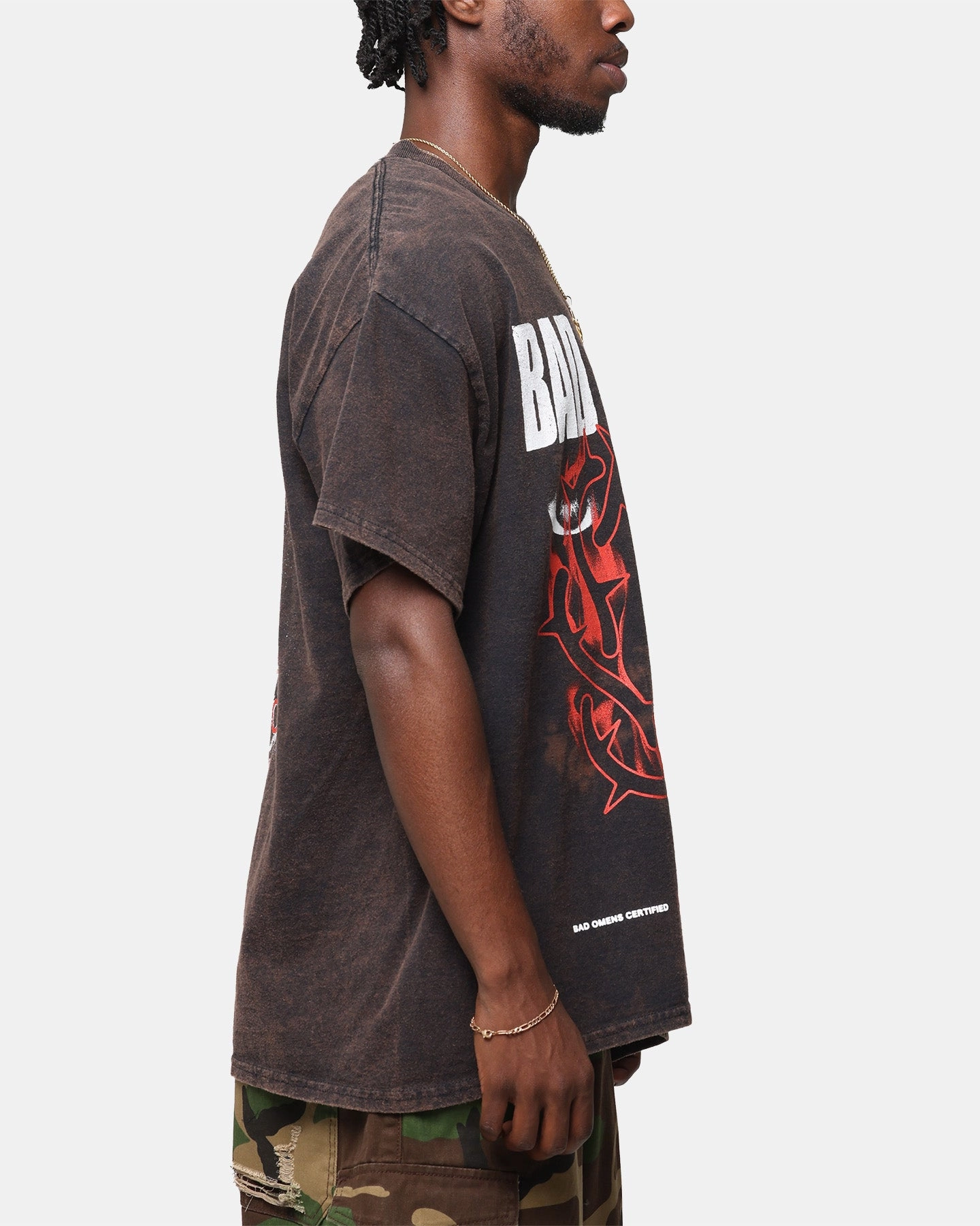 Bad Omens Flame Symbol T-Shirt Black Vintage Simple Comfort OversizedSilhouette