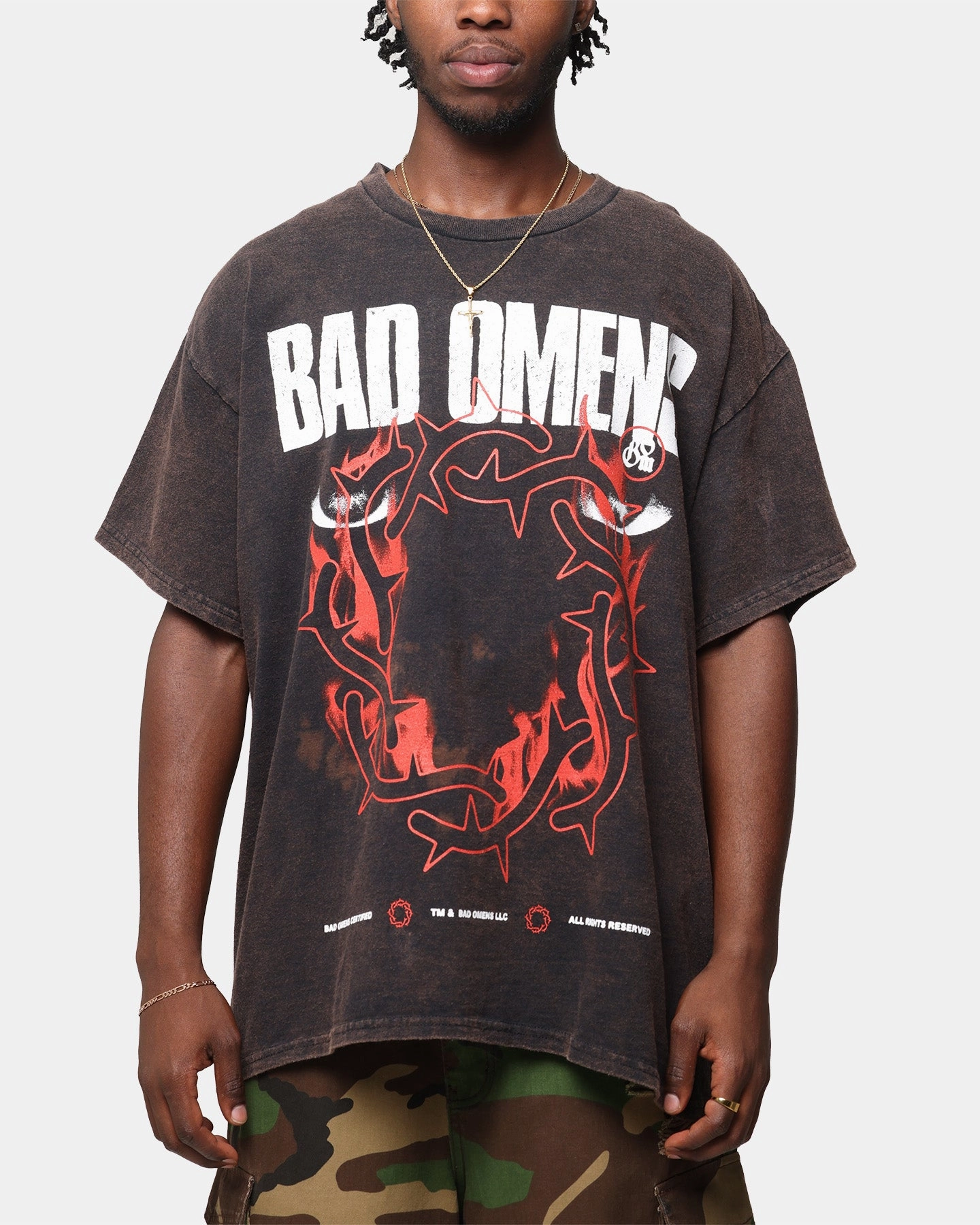Bad Omens Flame Symbol T-Shirt Black Vintage Athletic Comfort Wear
