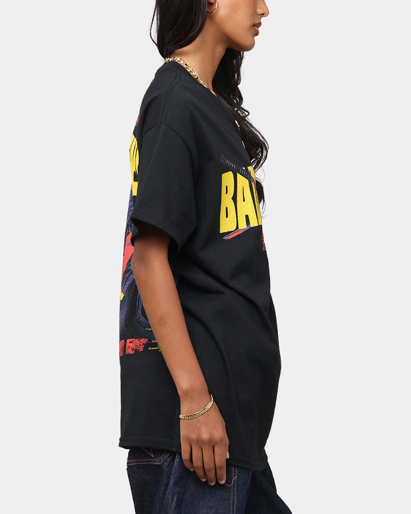 RelaxedFit Sustainable production Bad Omens Samurai Girl T-Shirt Black
