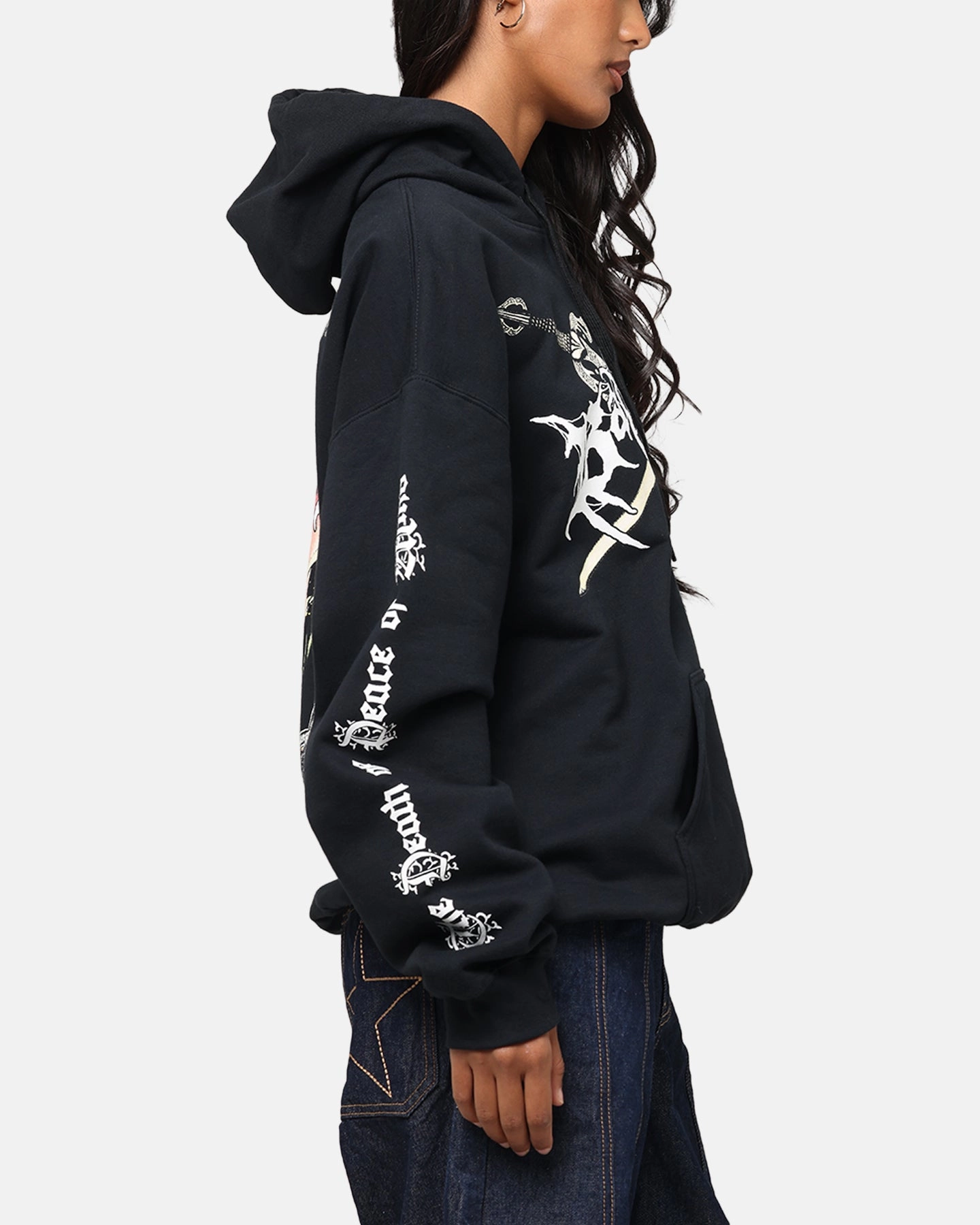 Bad Omens Skull Grave Hoodie Black Performance Ready Continue
