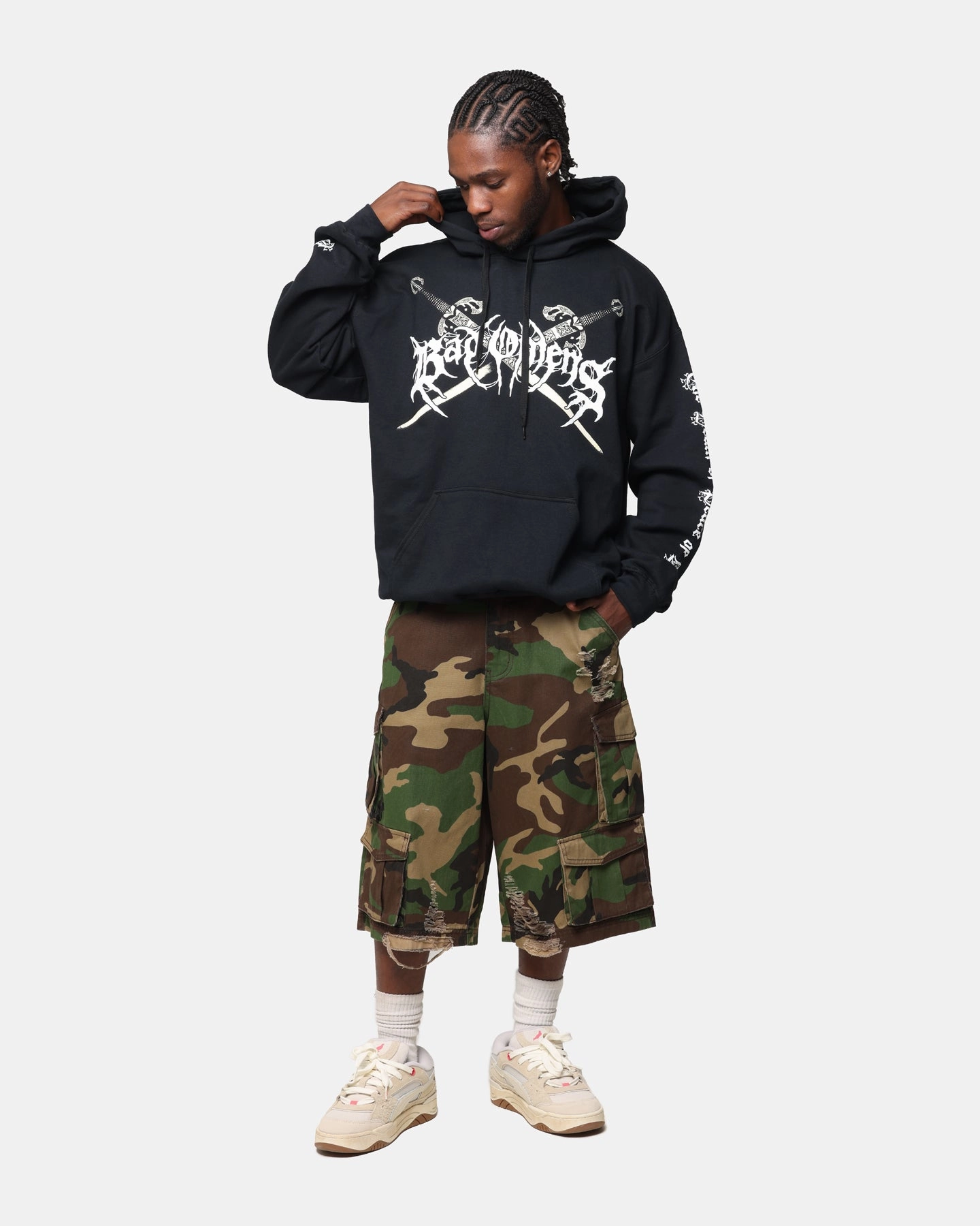 Bad Omens Skull Grave Hoodie Black Beanie