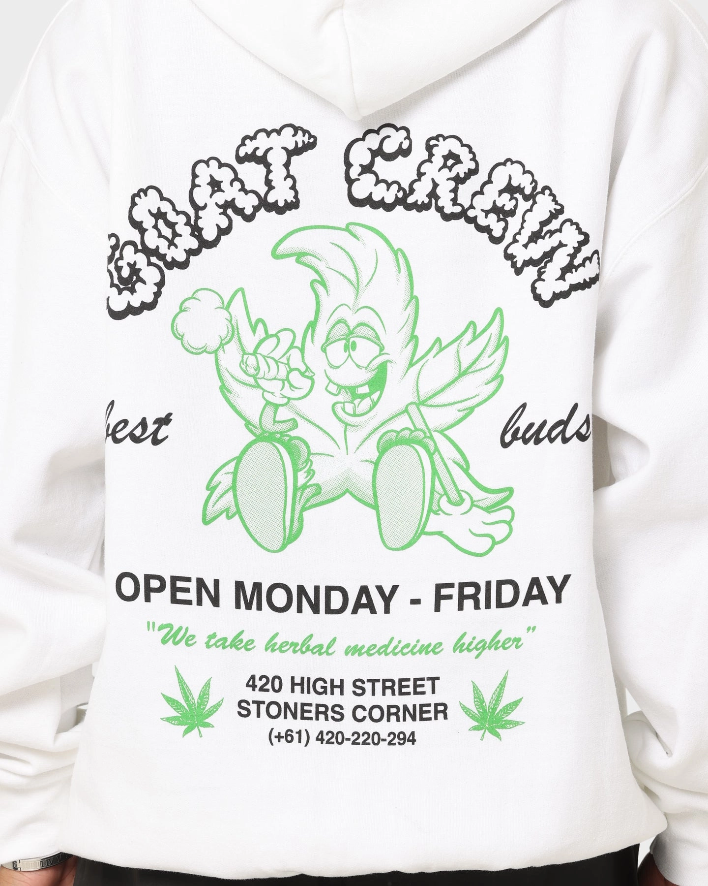 Example Goat Crew Best Buds Hoodie White