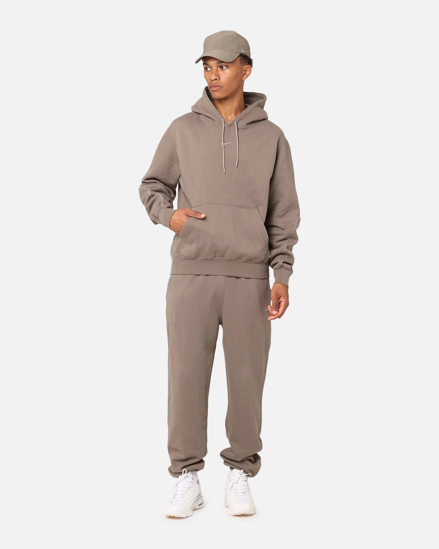 Nike Nocta Fleece Hoodie Olive Grey suitable for offline stores