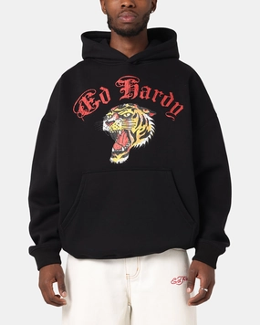 Ed Hardy Tiger Wrath Hoodie Black Lockdown Grip Law - enforcement - applicable