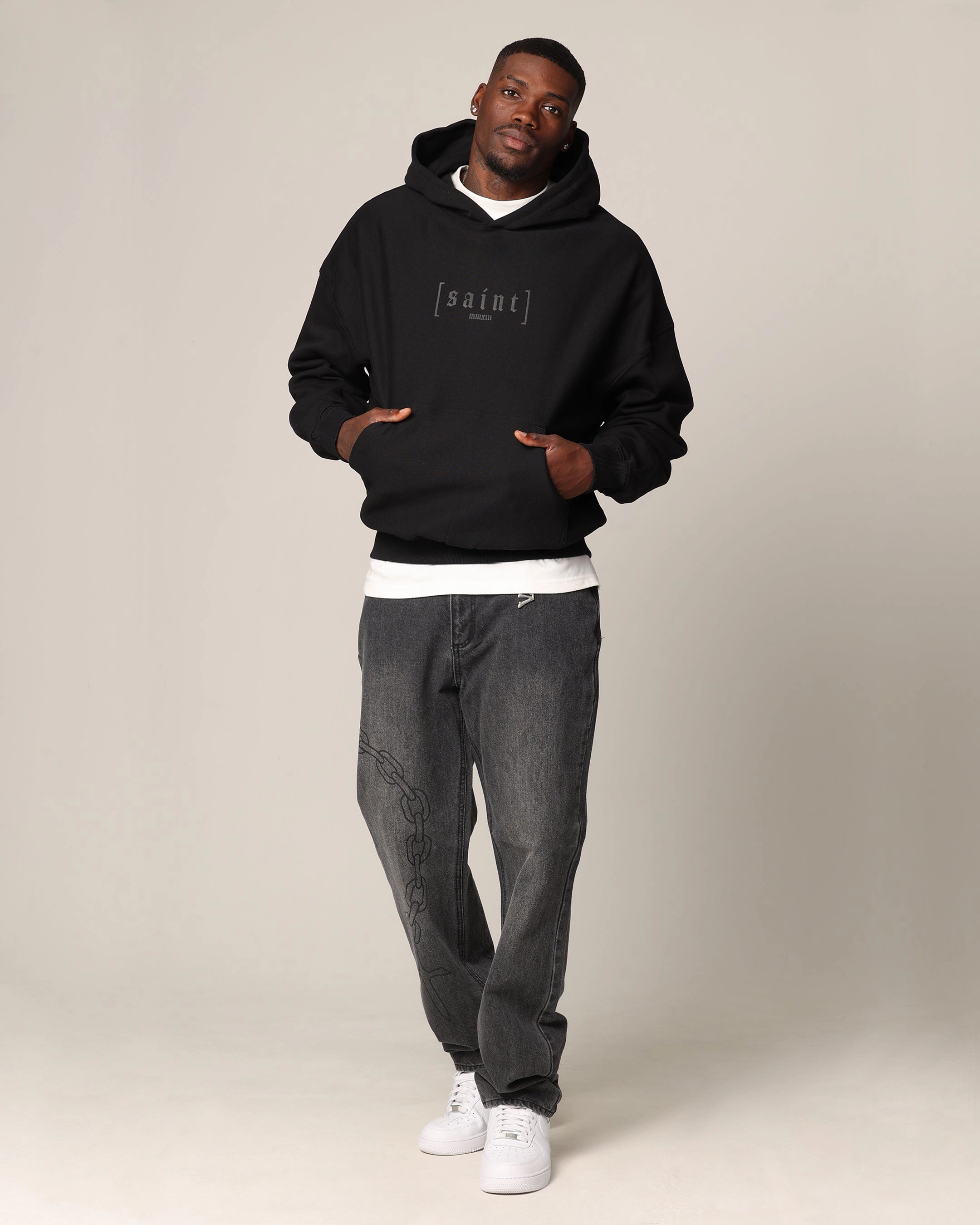 Saint Morta Rebirth Premium Hoodie Black Noise Free Material Windproof Jacket