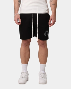Go Soft Tennis wear Saint Morta Occult Sweat Shorts Black/White