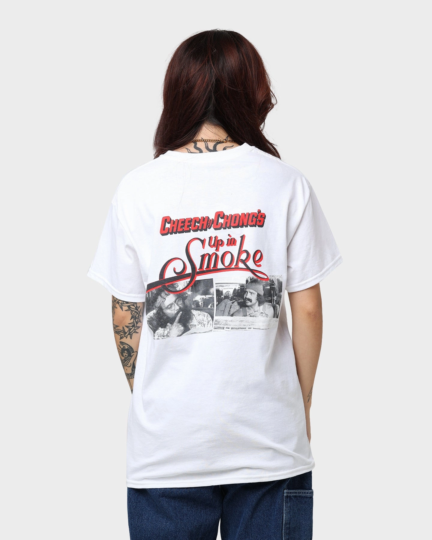 Biodegradable Options American Thrift X 420 Up In Smoke T-Shirt White