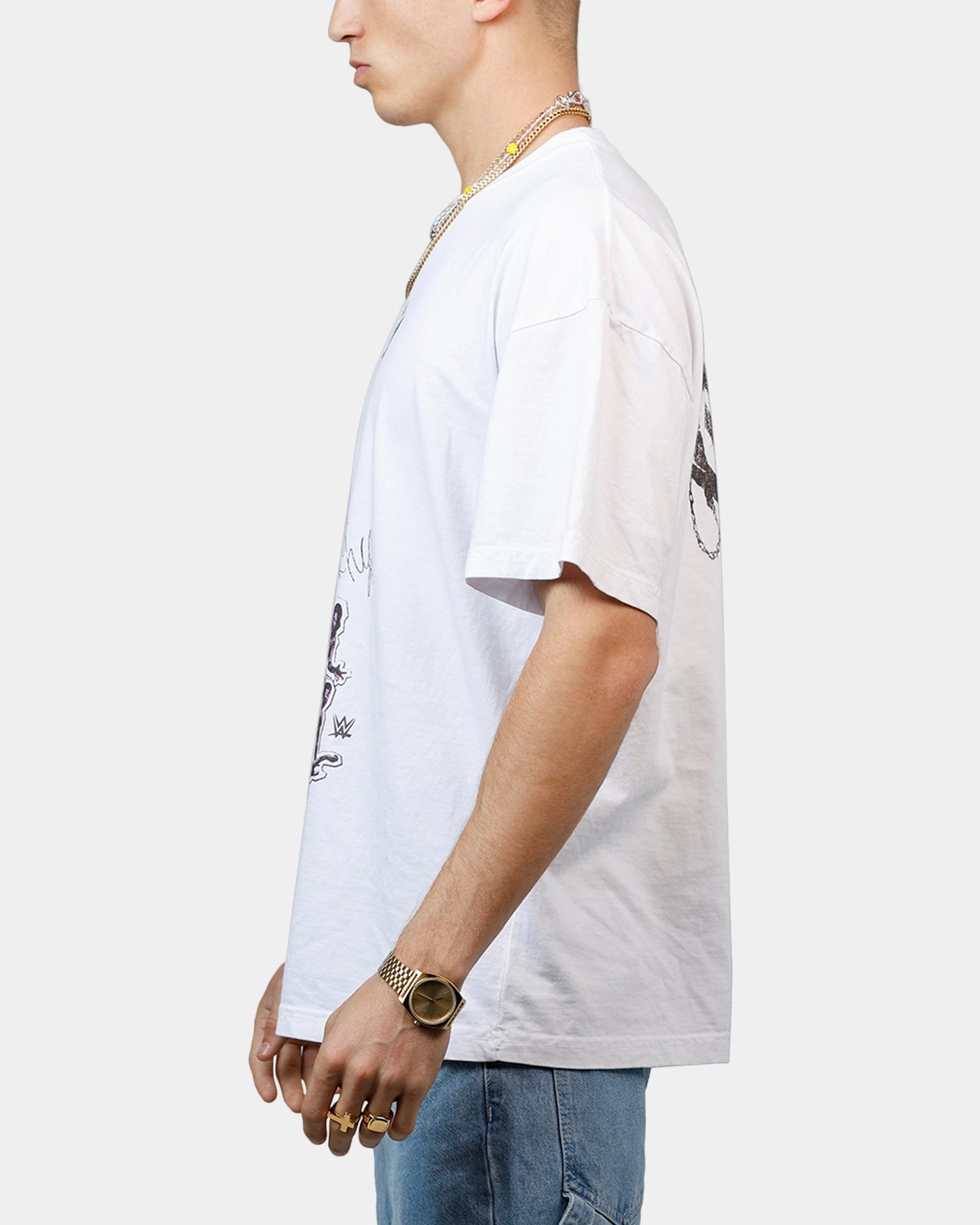 Culture Kings X WWE Rhea Ripley Wrestlemania XLI Vintage T-Shirt White Stylish and Relaxed Everyday Top