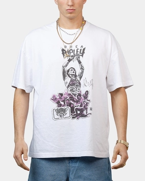 Effortless Vibe Culture Kings X WWE Rhea Ripley Wrestlemania XLI Vintage T-Shirt White