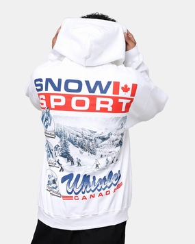 American Thrift Snow Sport Hoodie White men Cozy Fit