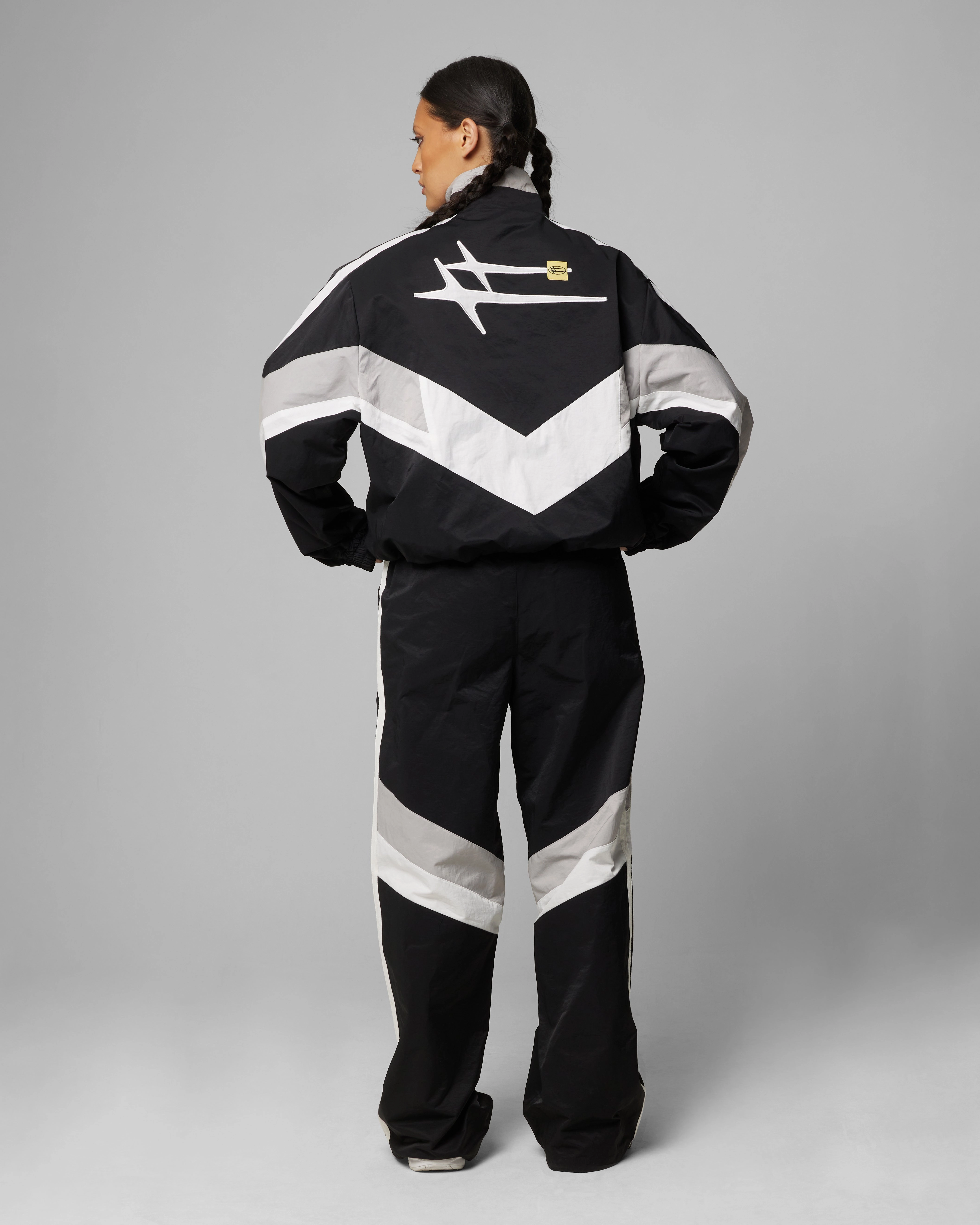 starlight cultural festival Loiter Hybrid Track Jacket Black/Grey