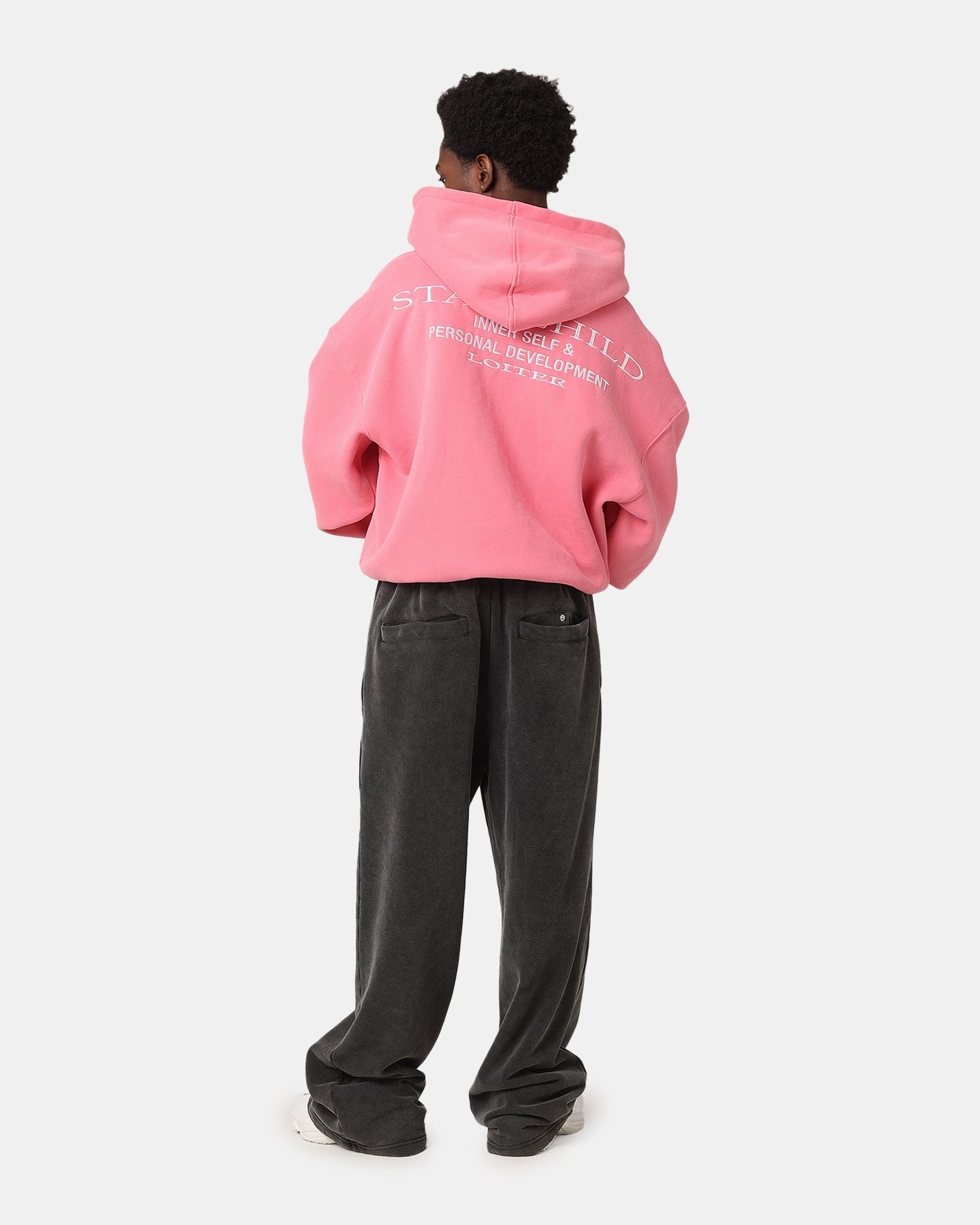 Action Loiter Star Child Zip Hoodie Pink