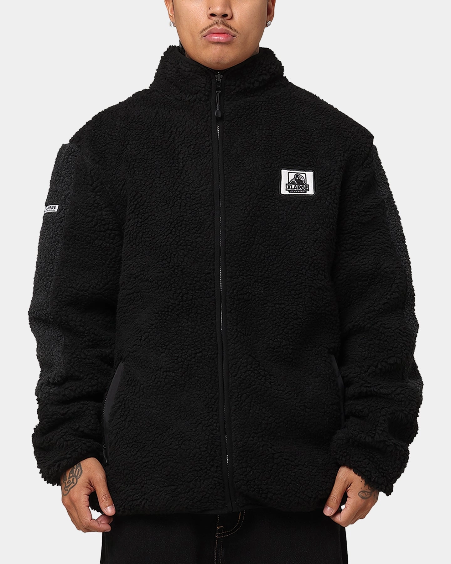 X-Large Fire Dice Reversible Sherpa Jacket Black Hardware