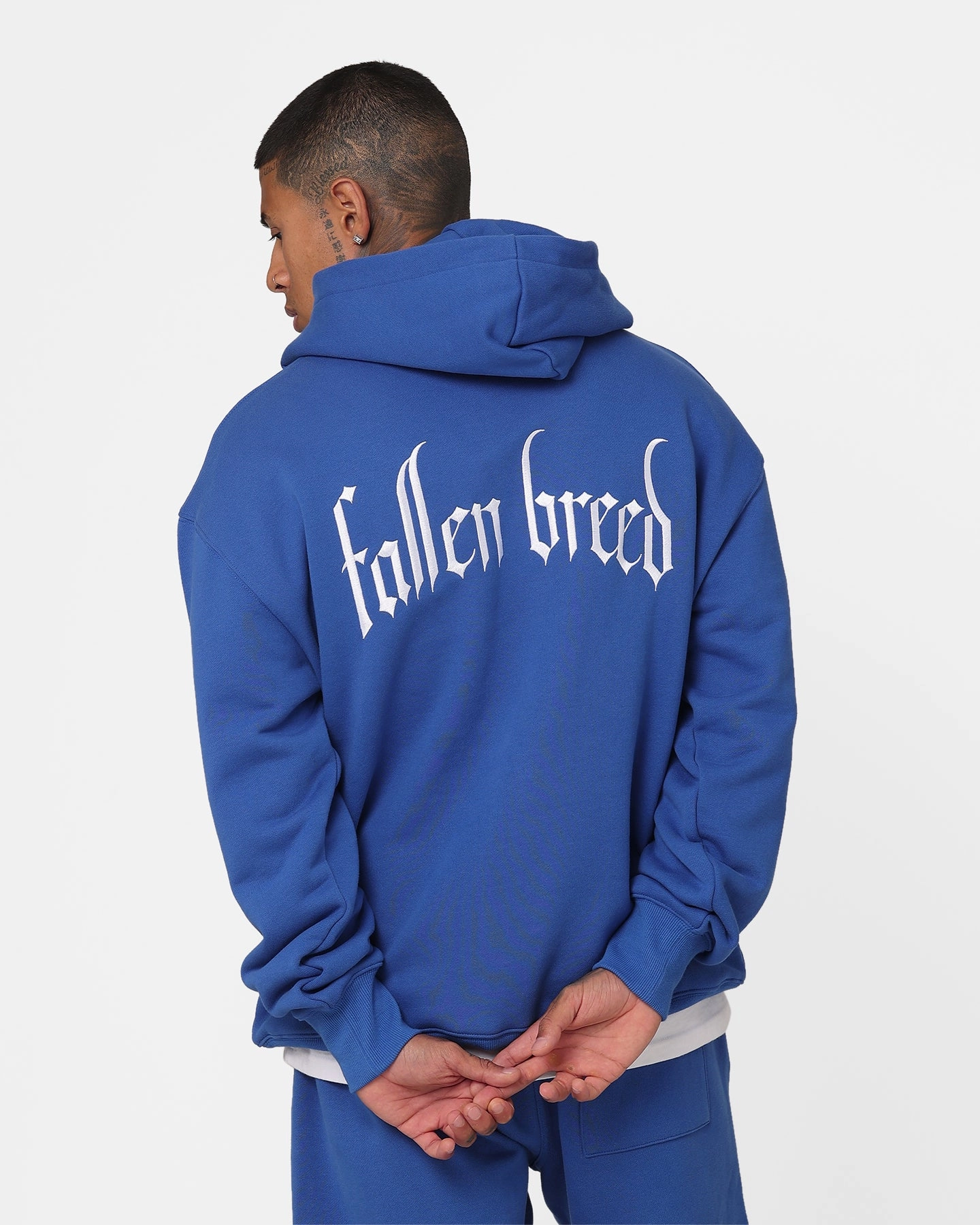 Wind Control Fallen Breed Signature Logo Hoodie Sapphire Blue