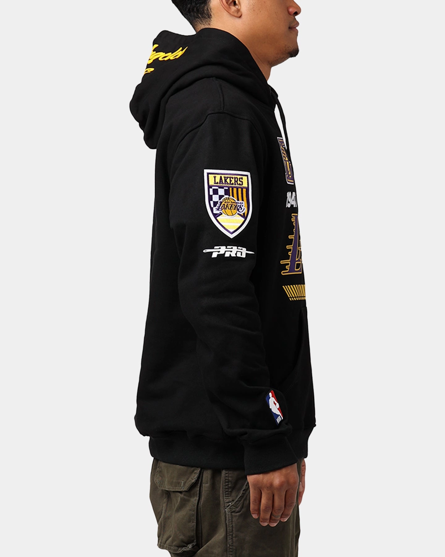 Ventilation Vents Trend Pro Standard Los Angeles Lakers Fast Lane Hoodie Black