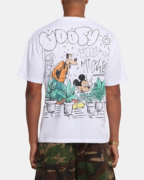 Urban Smart NoSideSeam American Thrift Disney Best Friend's T-Shirt White