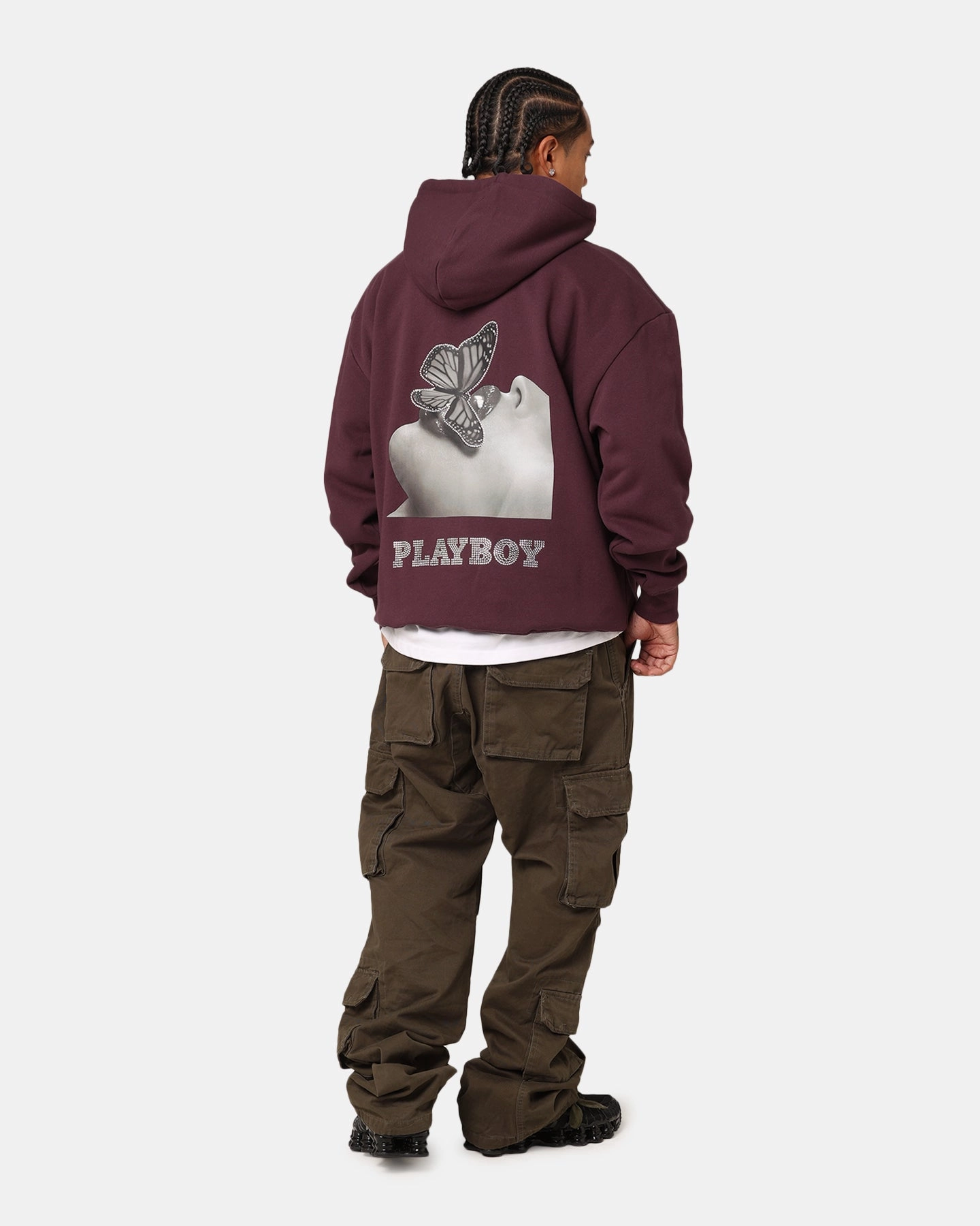 Bestseller Simple Layer Playboy Diamant?? Hoodie Plum