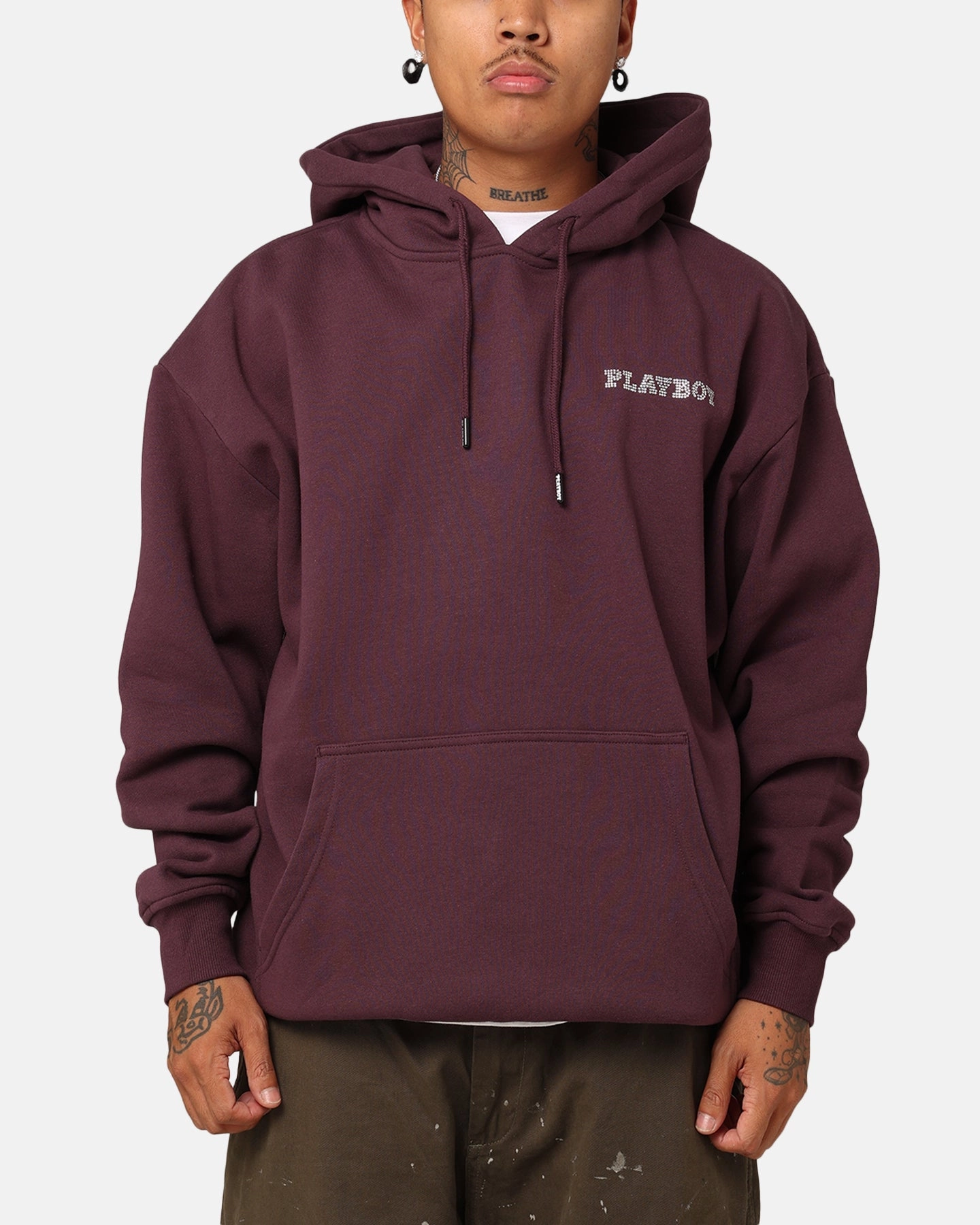 Playboy Diamant?? Hoodie Plum Winter Essentials